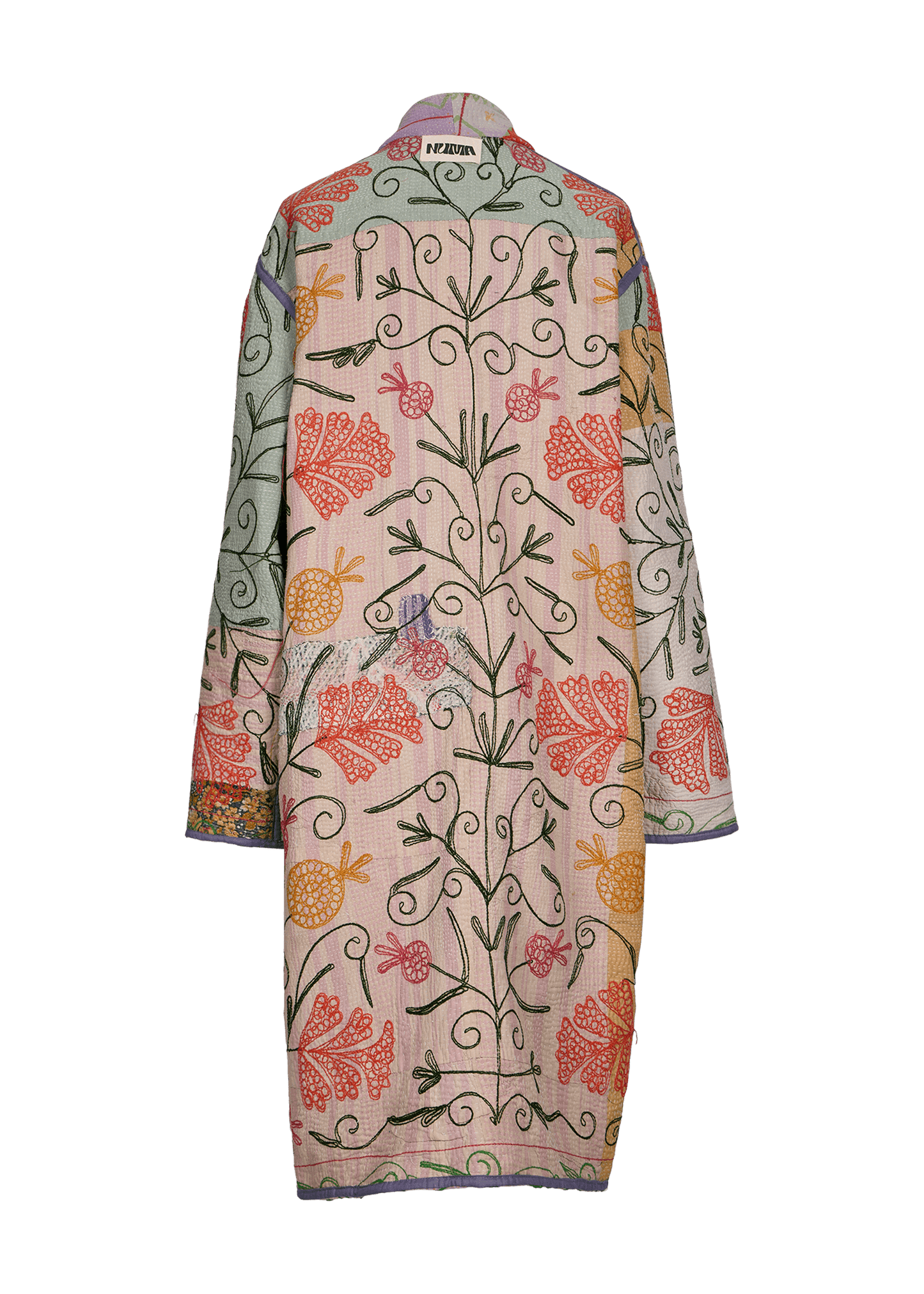 Kantha Suzani Coat (Knee Length)