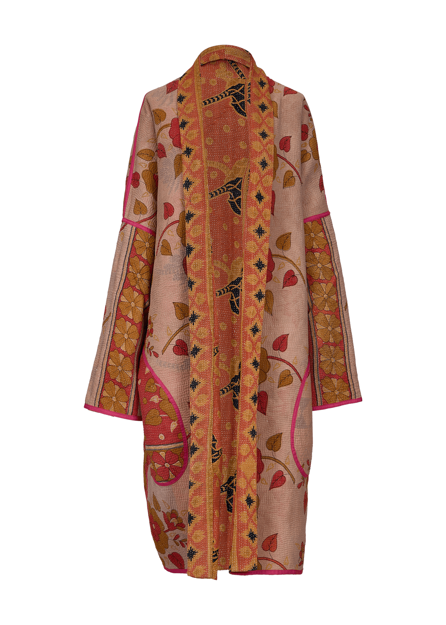 Vintage Kantha Coat (Calf Length)