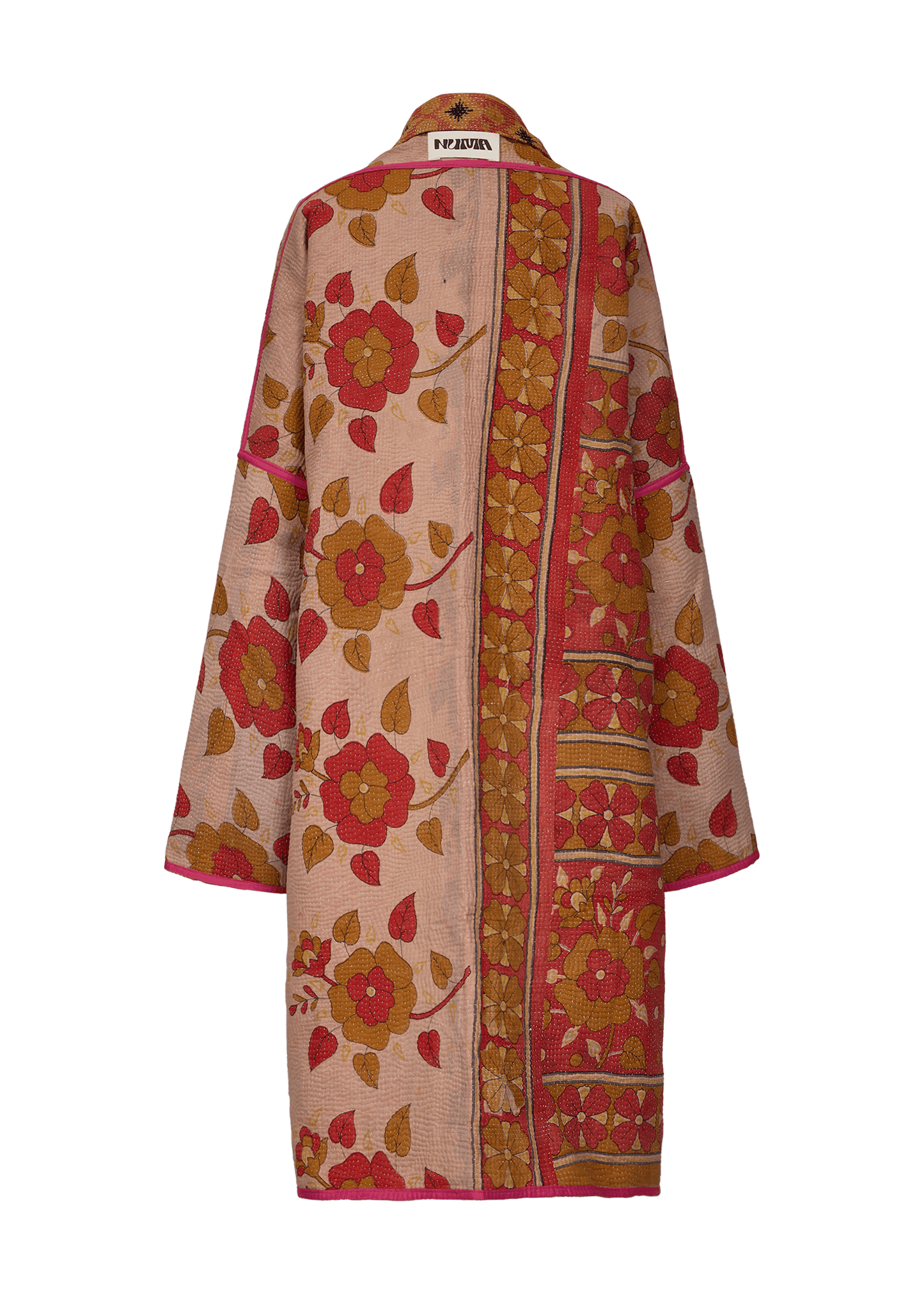 Vintage Kantha Coat (Calf Length)