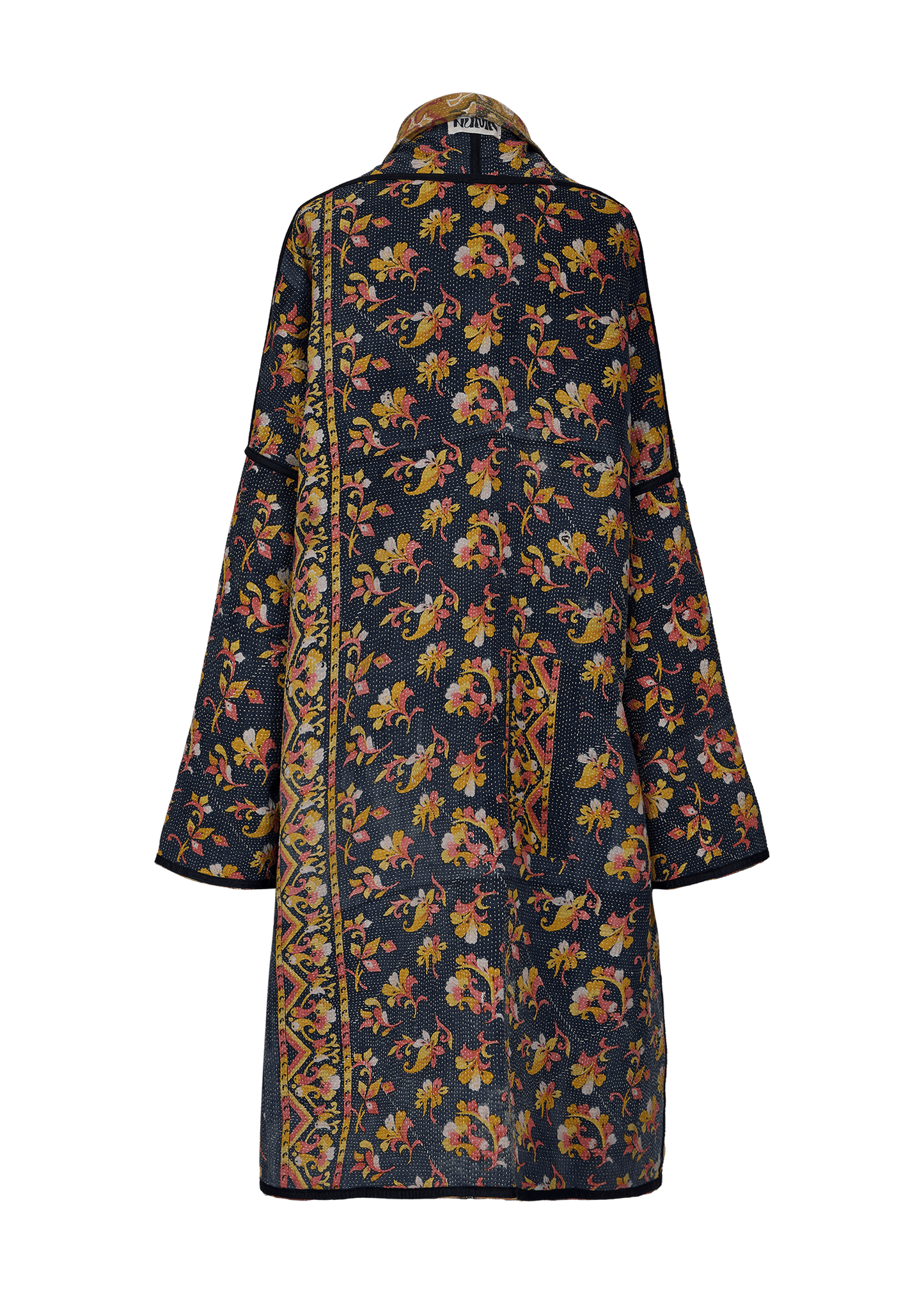 Vintage Kantha Coat (Calf Length)