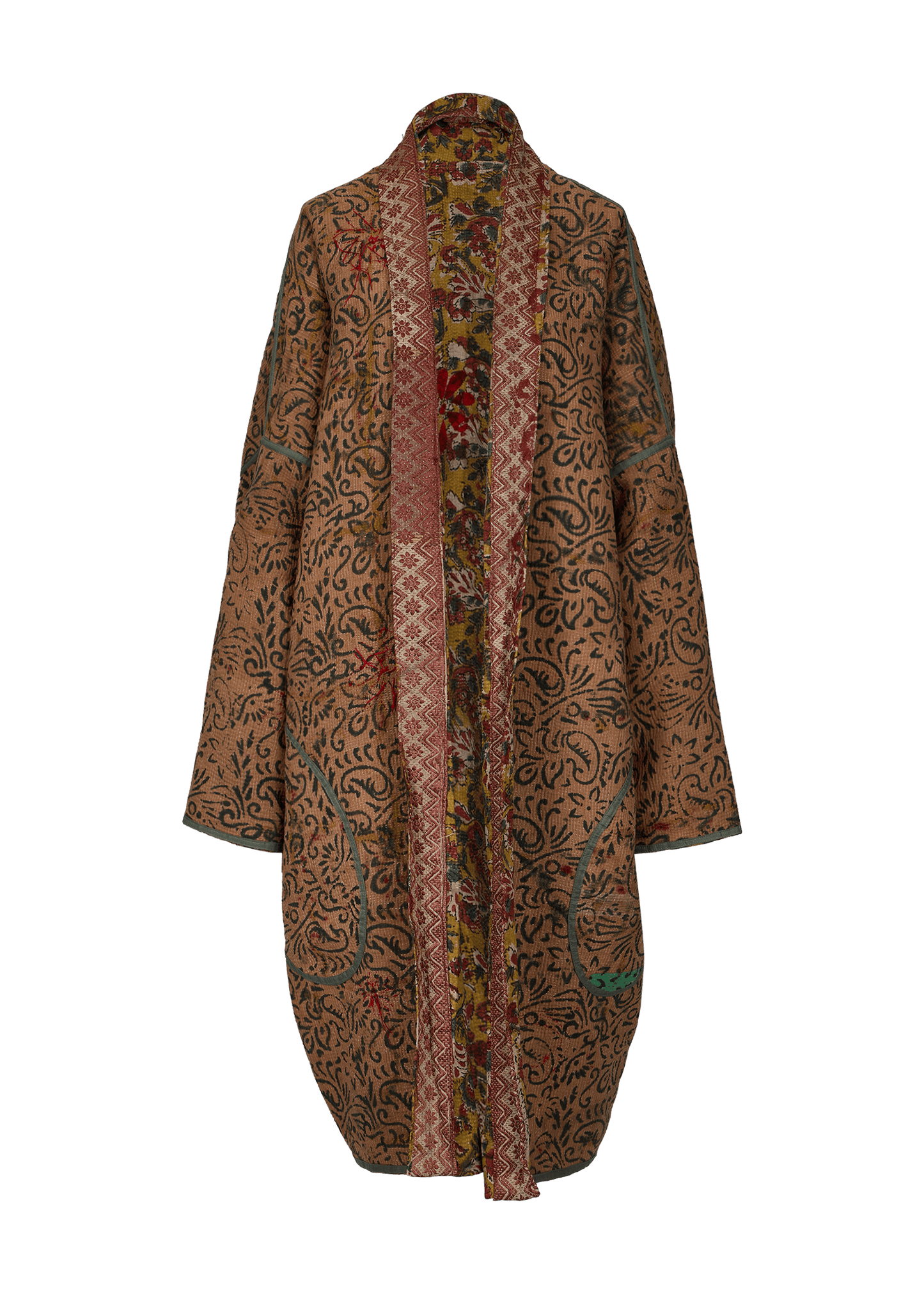 Bagru Coat (Calf Length)