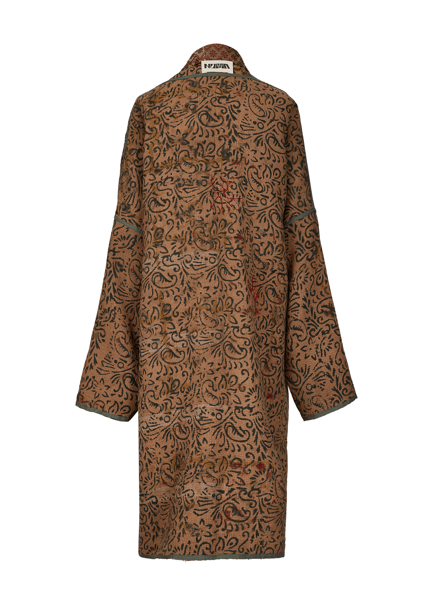 Bagru Coat (Calf Length)