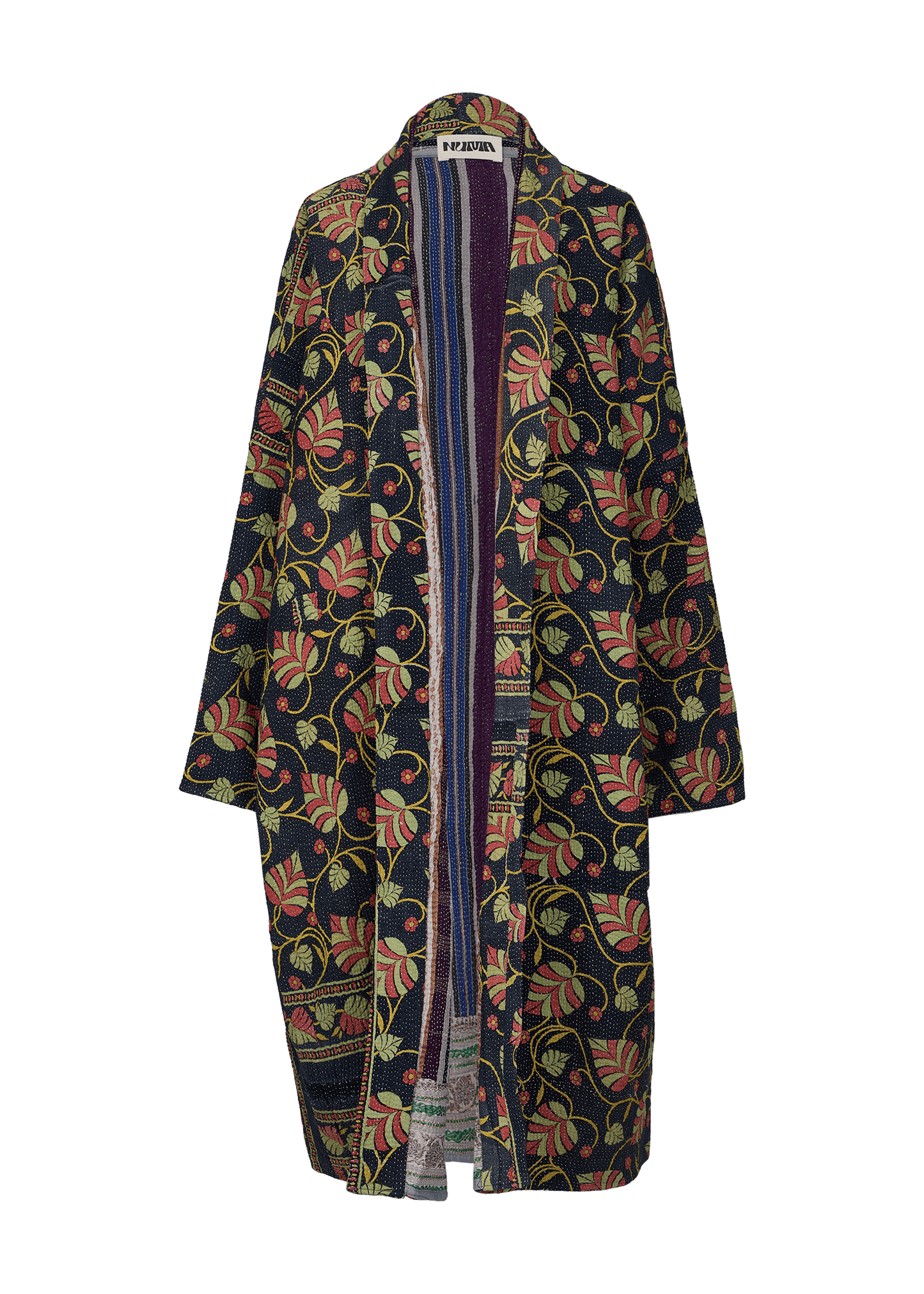 Vintage Kantha Coat (Calf Length)