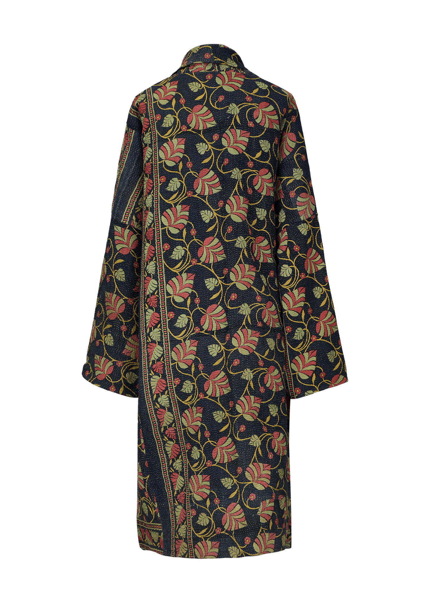 Vintage Kantha Coat (Calf Length)