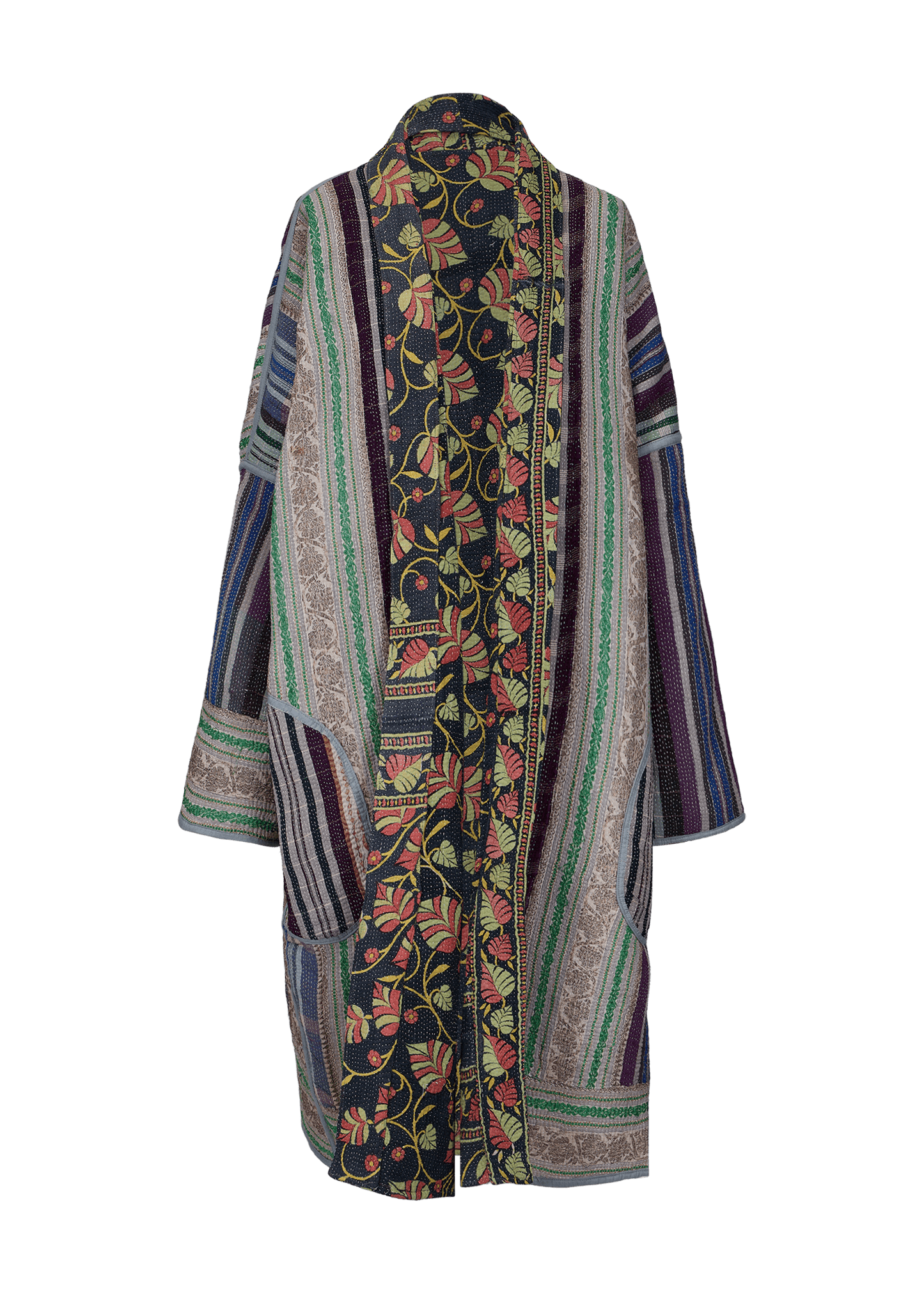 Vintage Kantha Coat (Calf Length)
