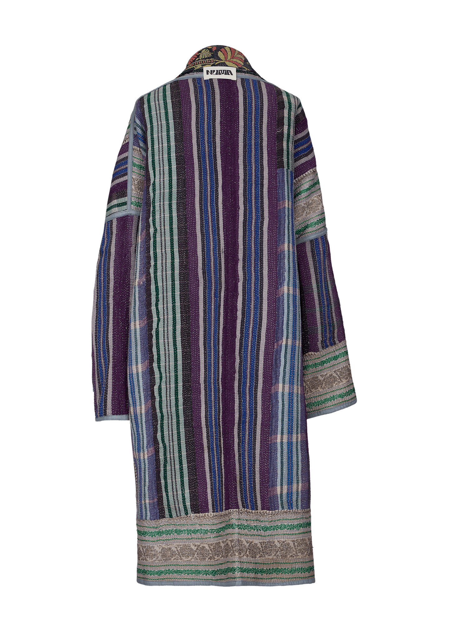Vintage Kantha Coat (Calf Length)