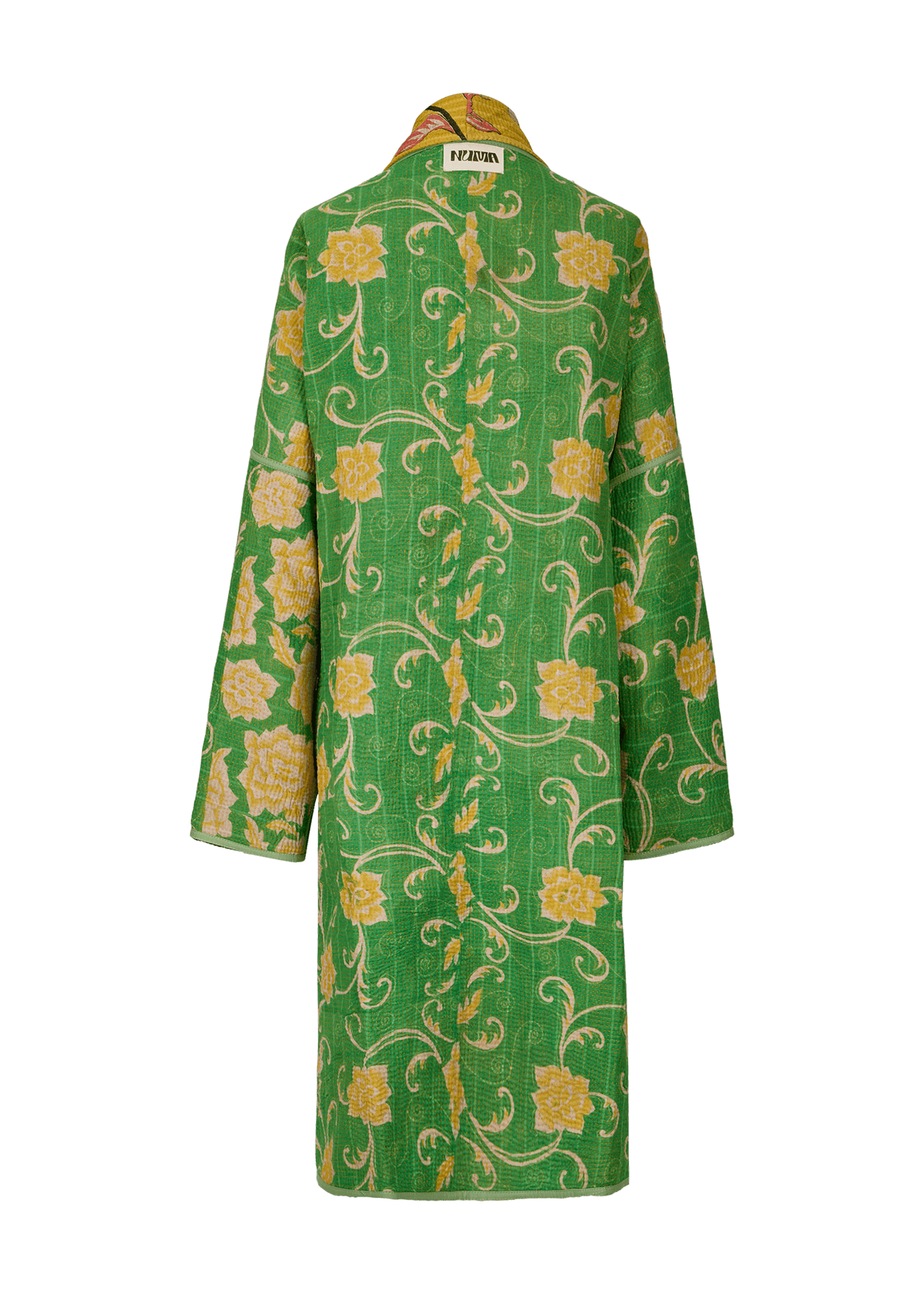 Vintage Kantha Coat (Calf Length)