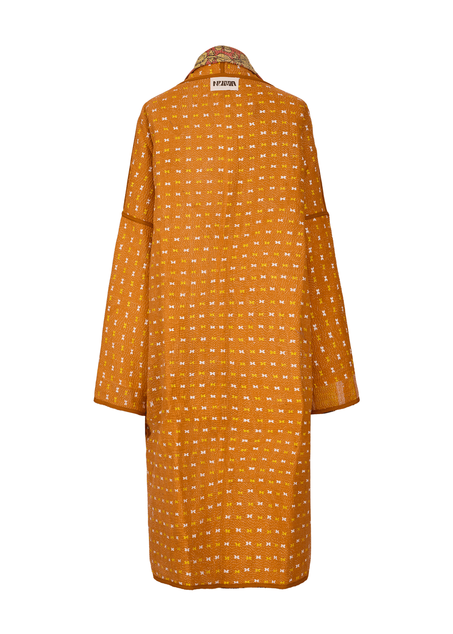 Vintage Kantha Coat (Calf Length)