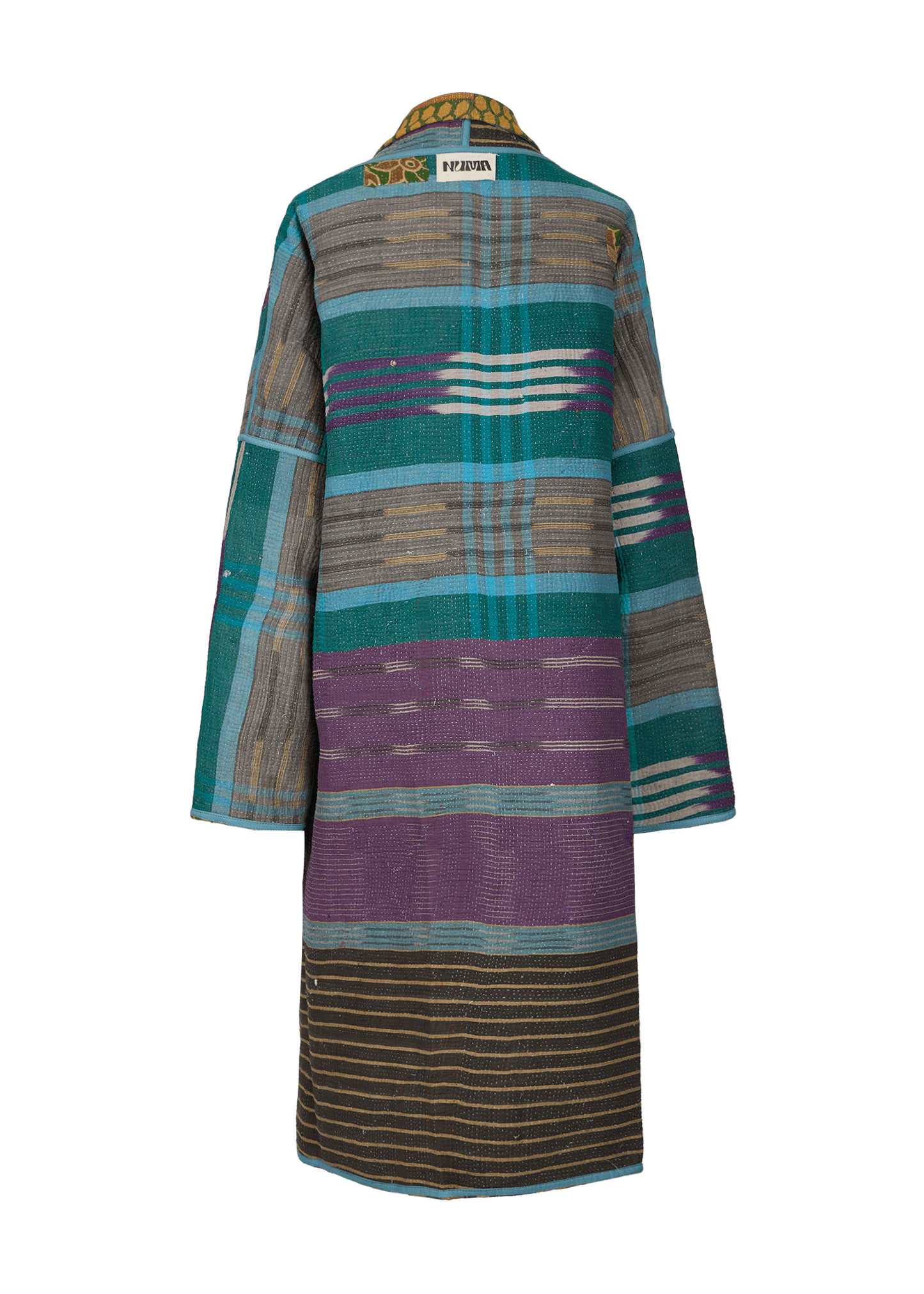 Vintage Kantha Coat (Calf Length)