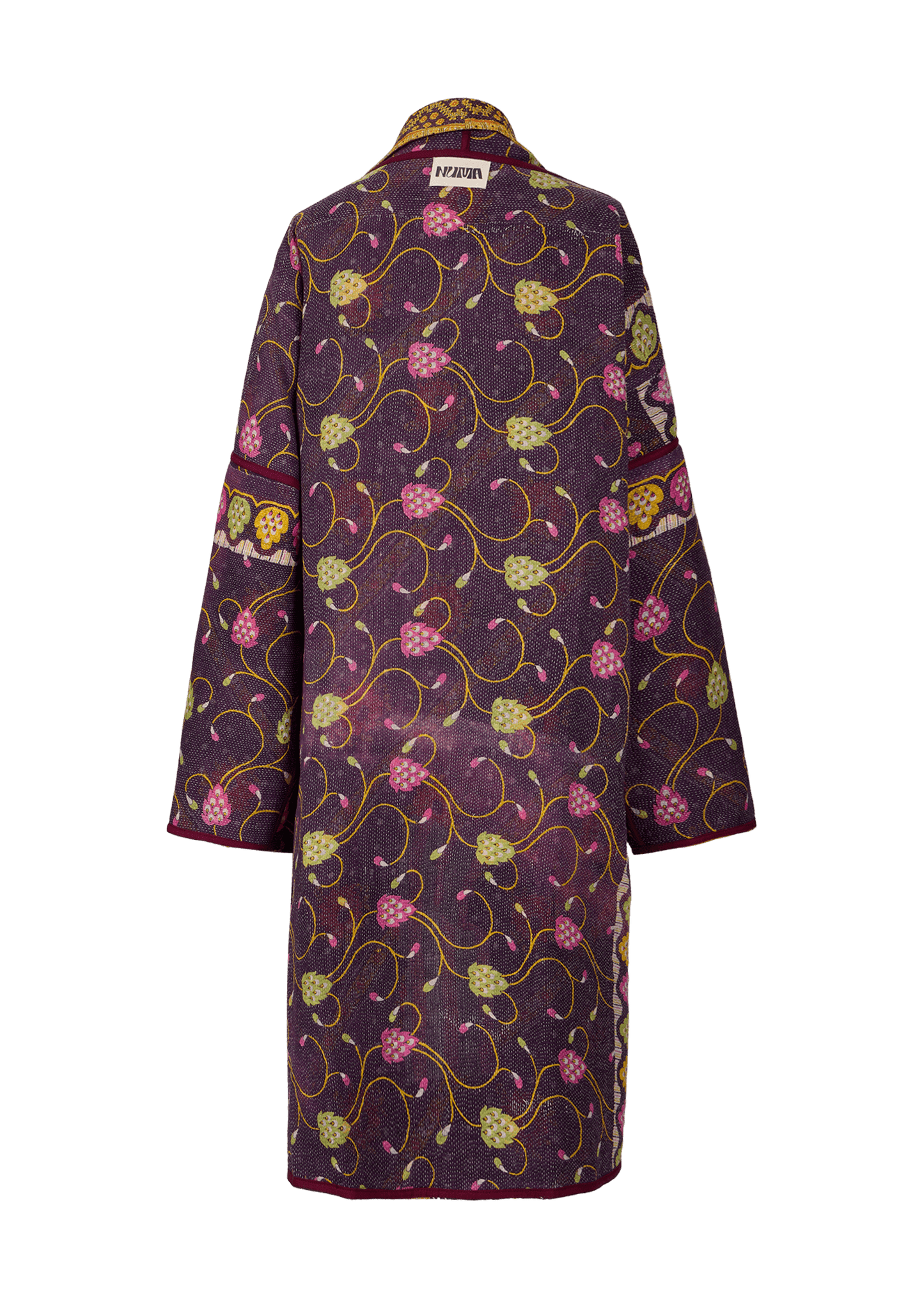 Vintage Kantha Coat (Calf Length)