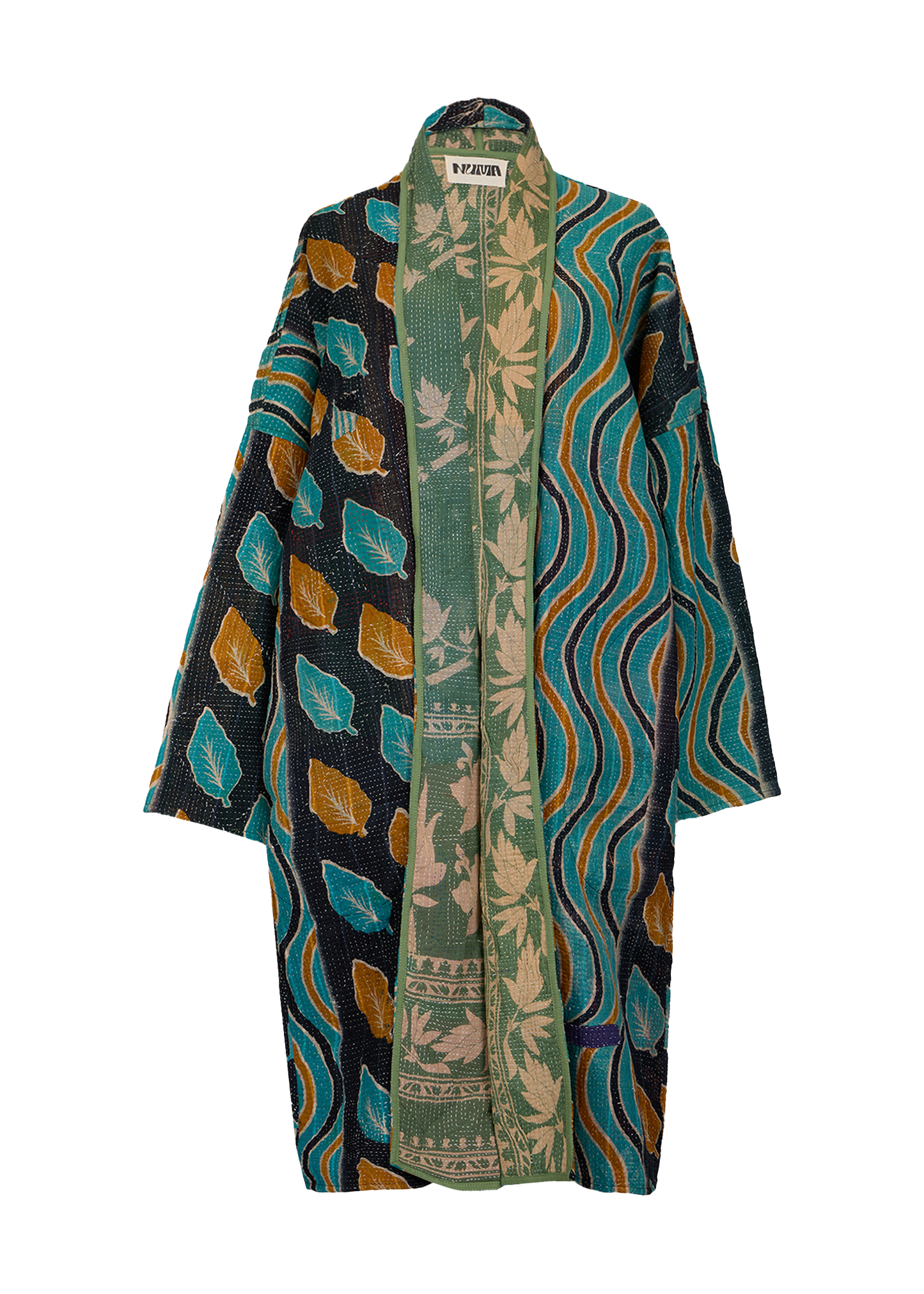 Vintage Kantha Coat (Calf Length)
