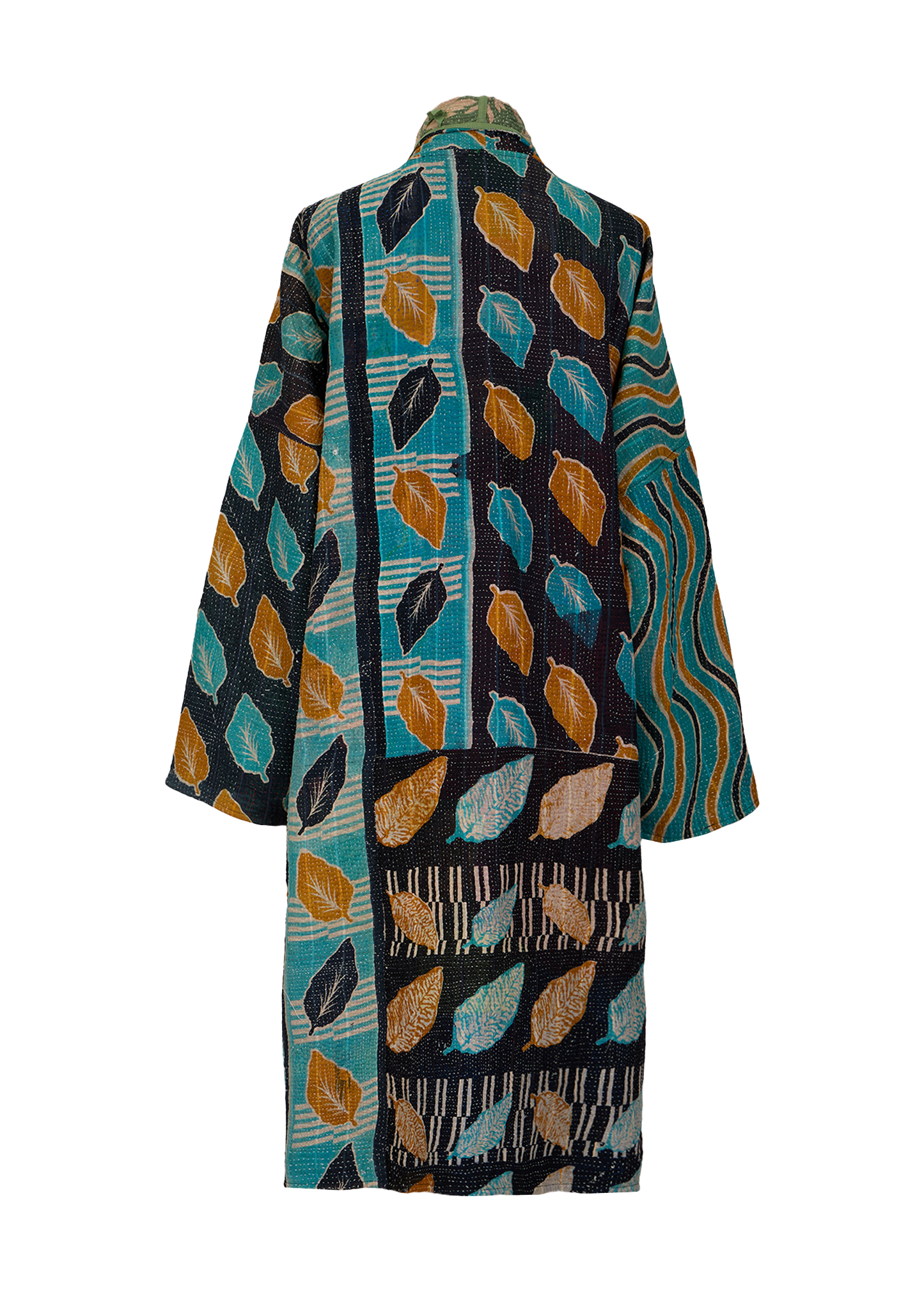 Vintage Kantha Coat (Calf Length)