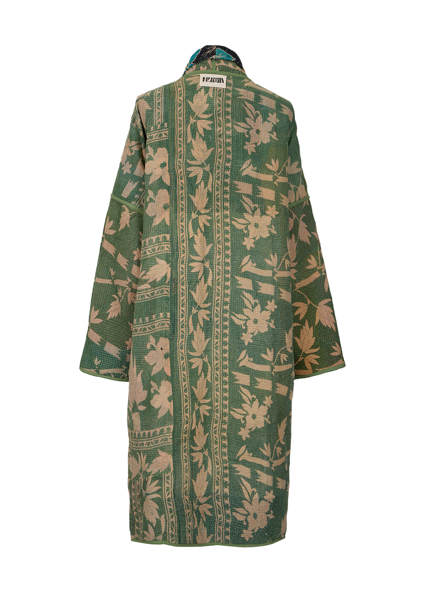 Vintage Kantha Coat (Calf Length)