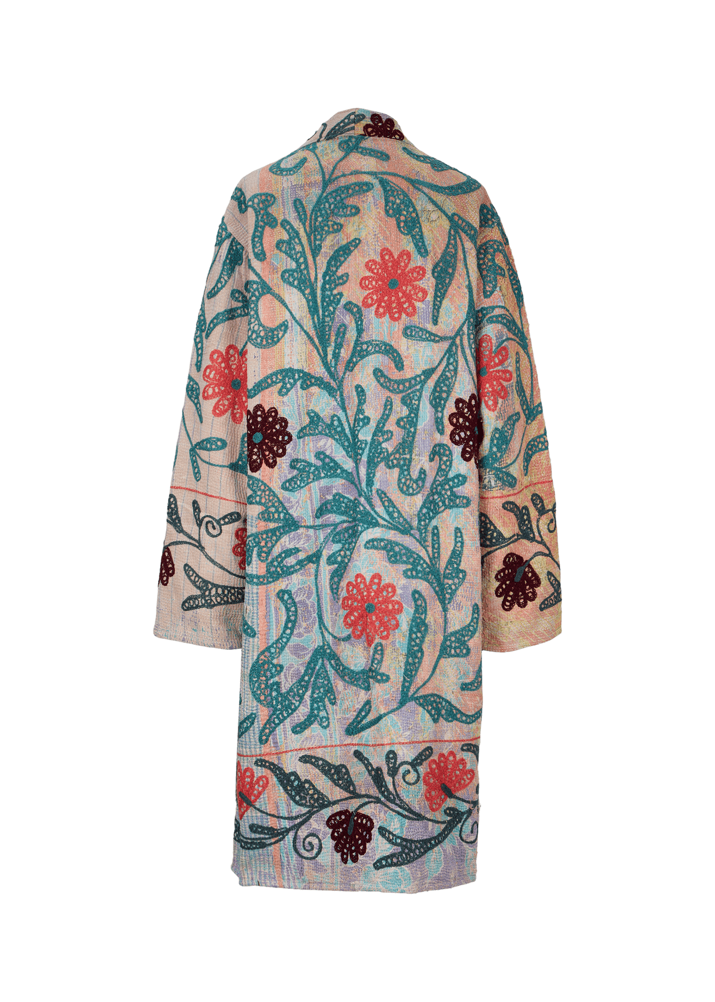 Kantha Suzani Coat (Knee Length)