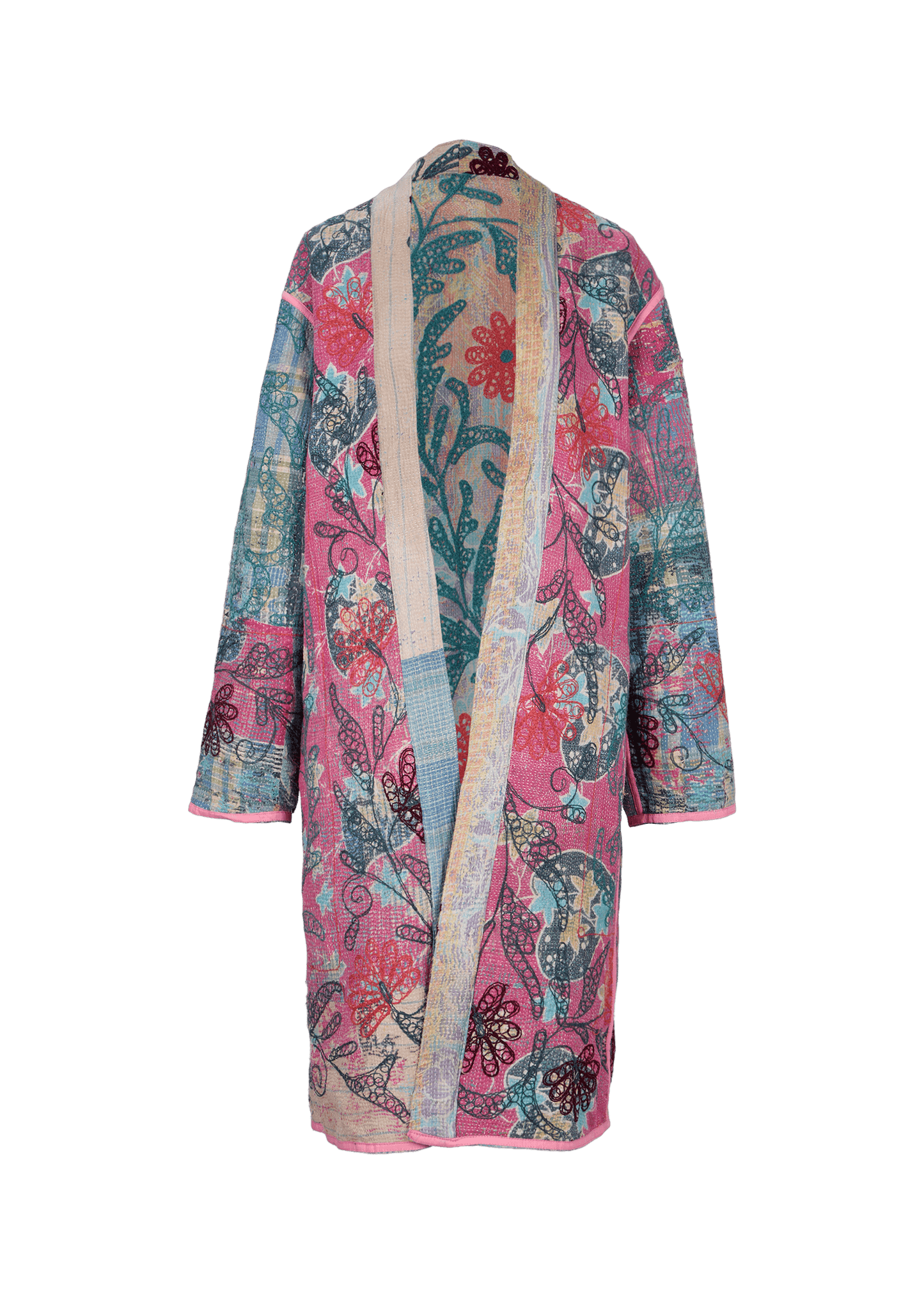 Kantha Suzani Coat (Knee Length)