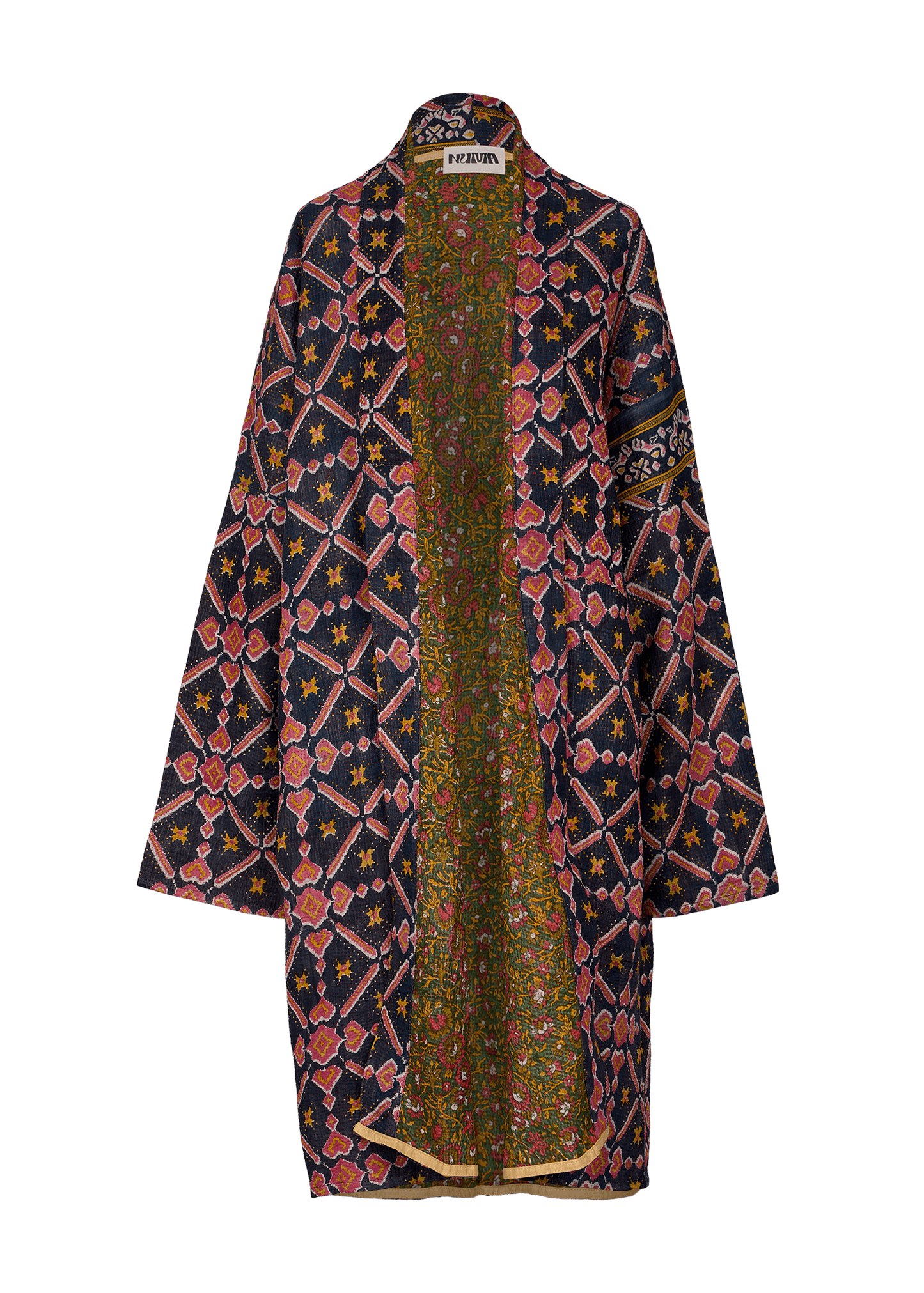 Vintage Kantha Coat (Calf Length)