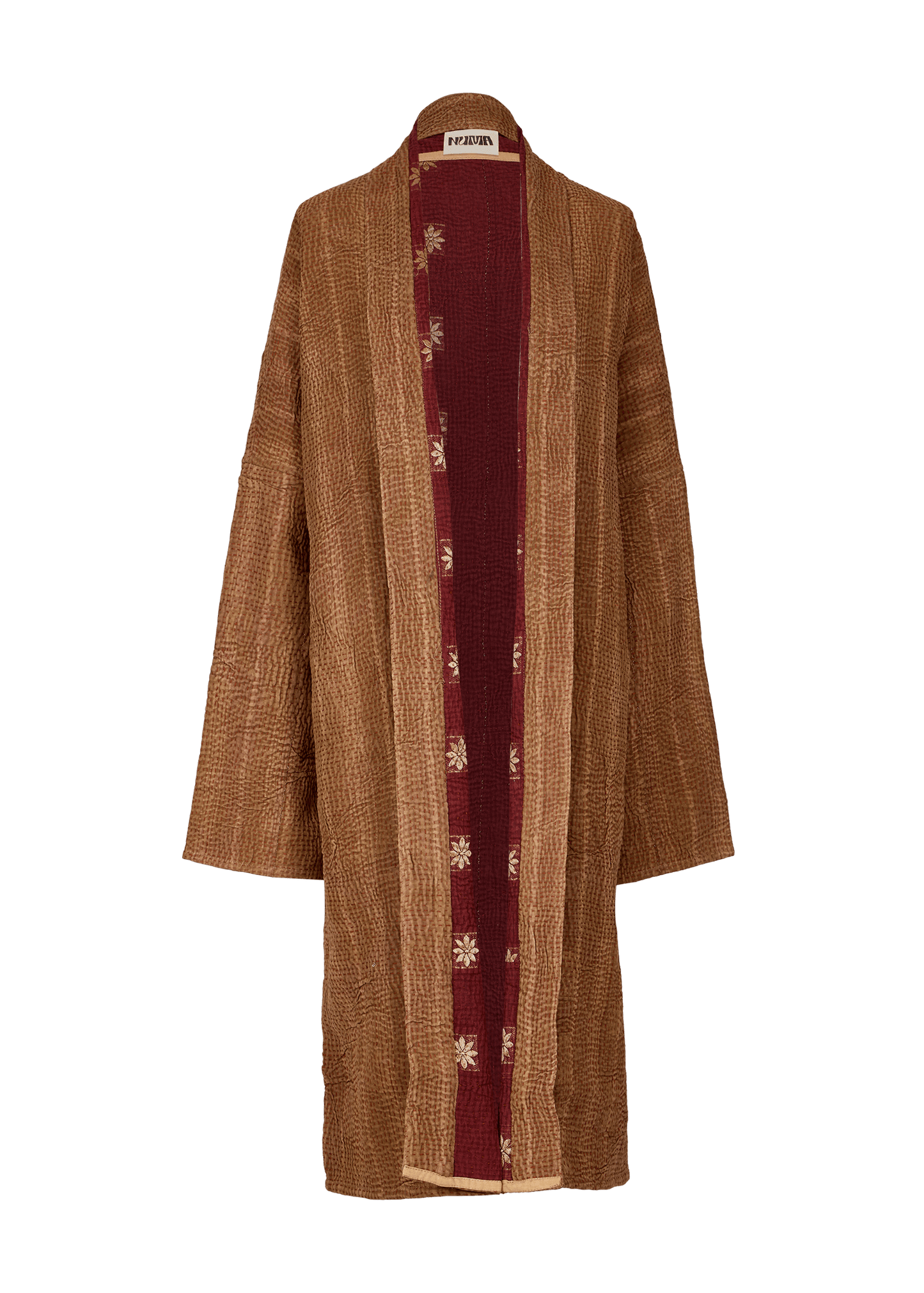 Vintage Kantha Coat (Calf Length)