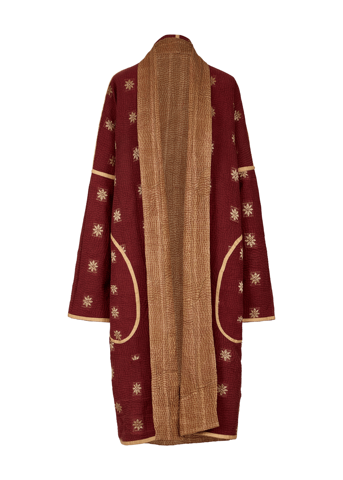 Vintage Kantha Coat (Calf Length)