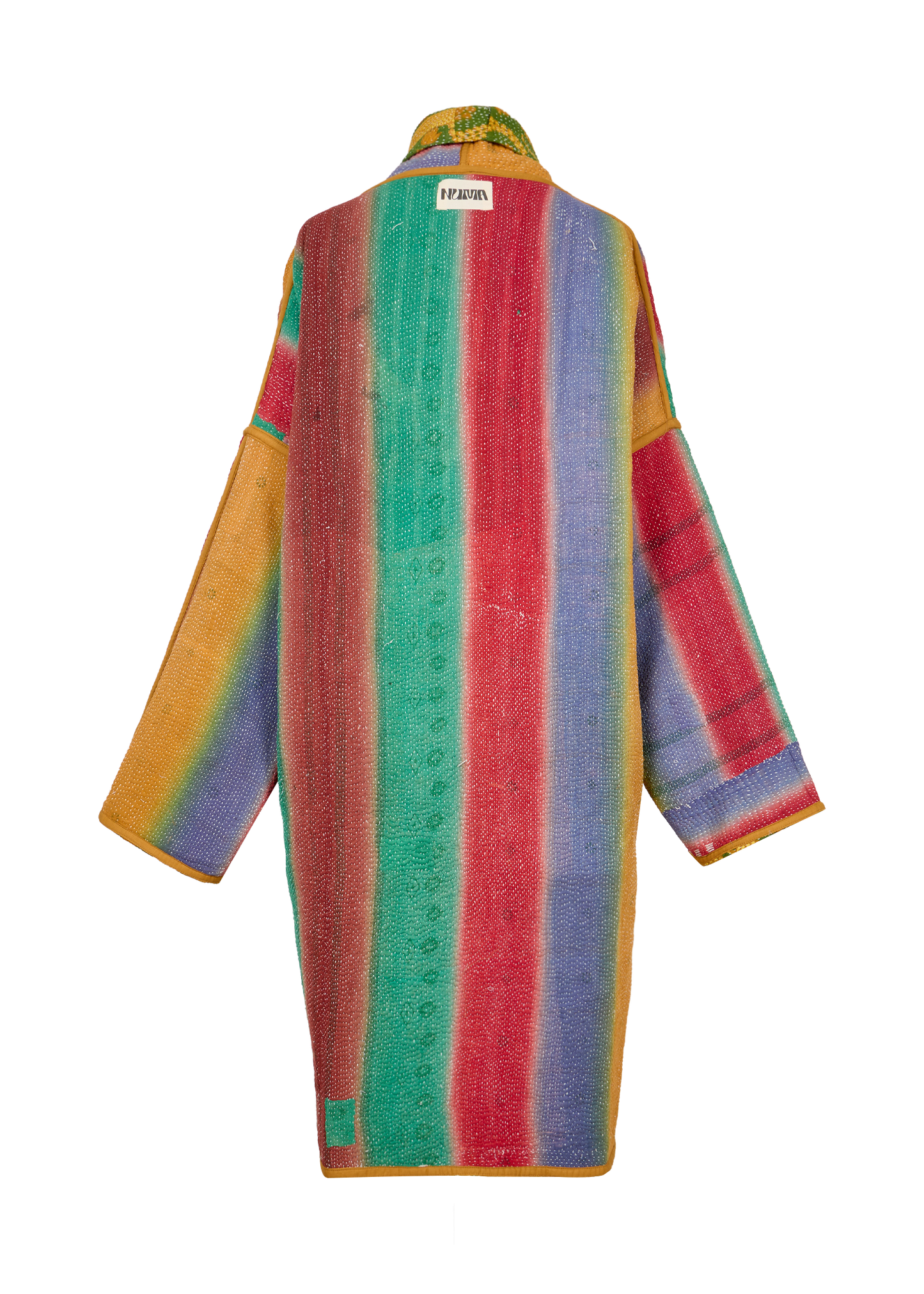 Vintage Kantha Coat (Calf Length)
