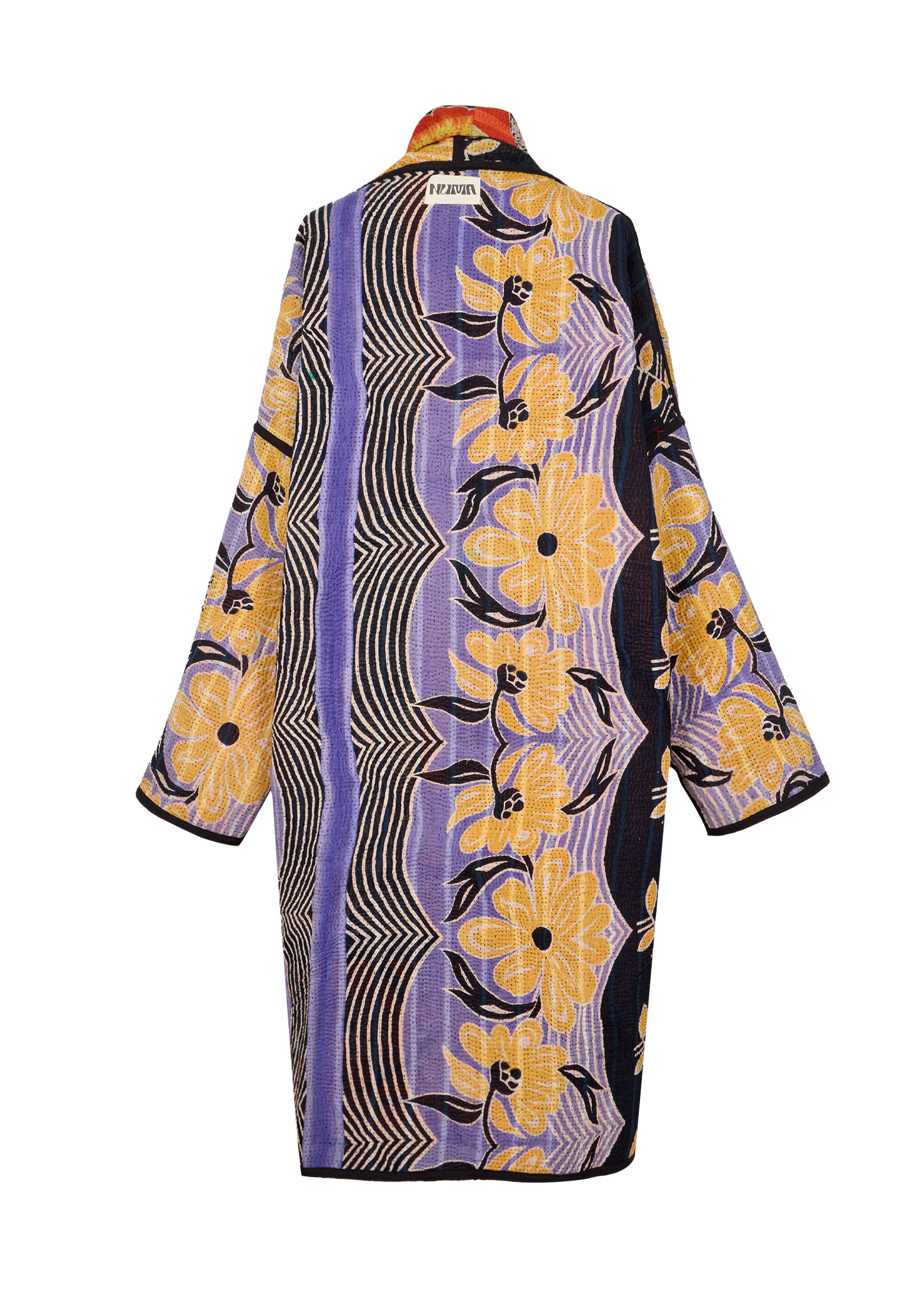 Vintage Kantha Coat (Calf Length)