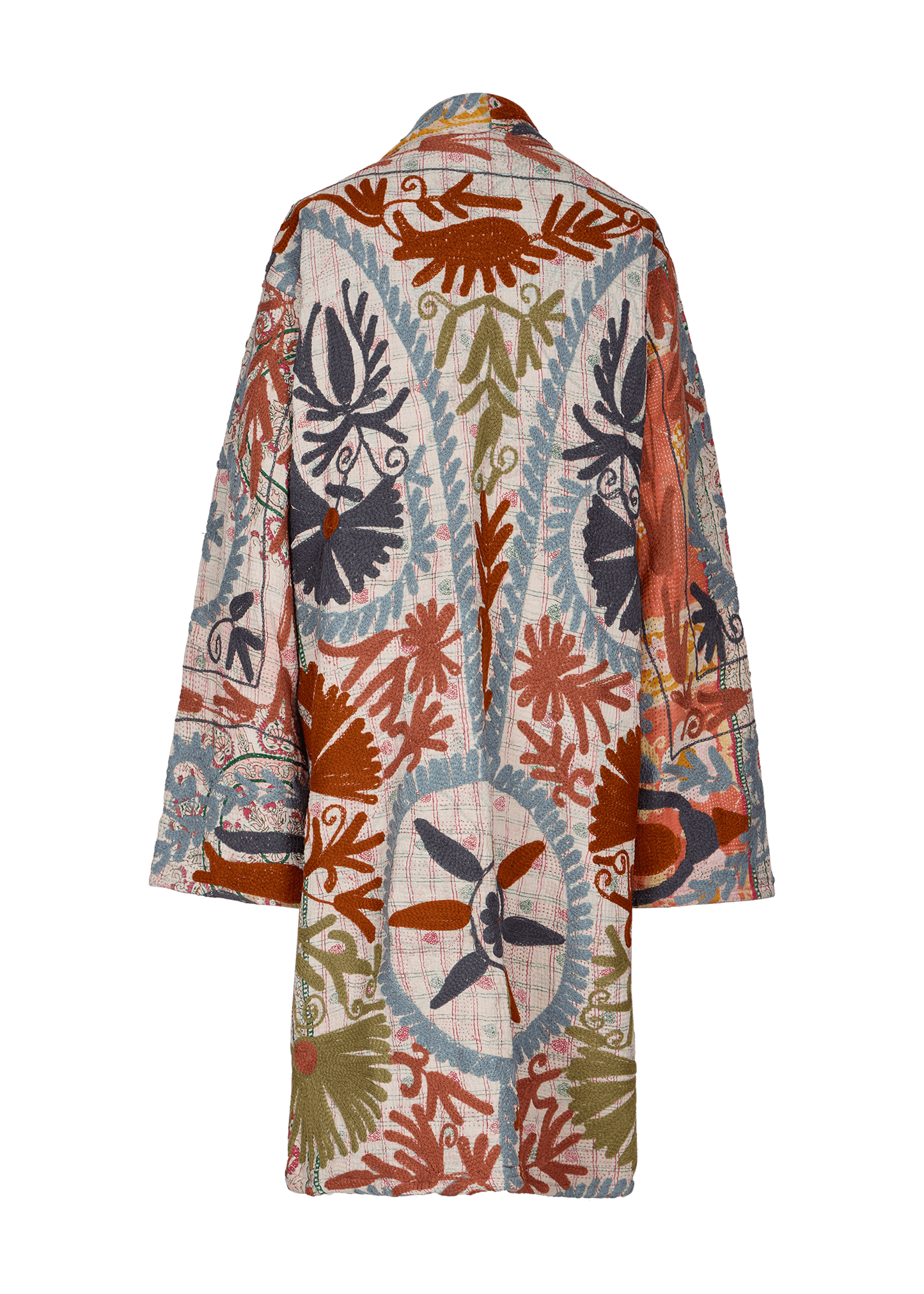 Kantha Suzani Coat (Knee Length)