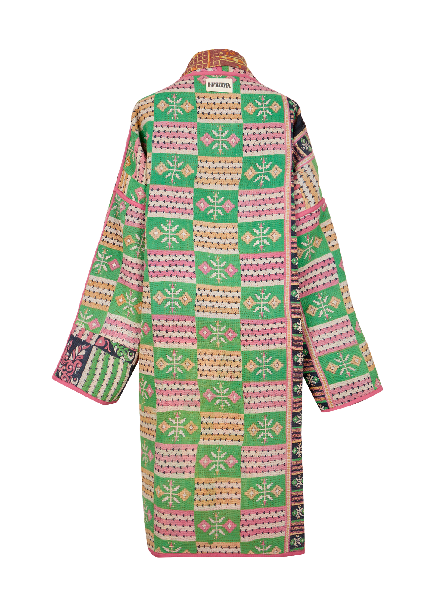 Vintage Kantha Coat (Calf Length)