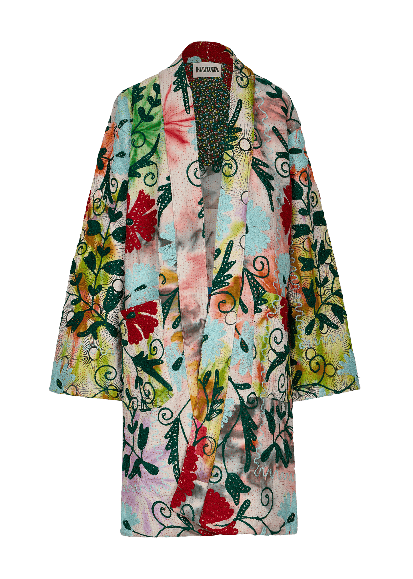Kantha Suzani Coat (Knee Length)
