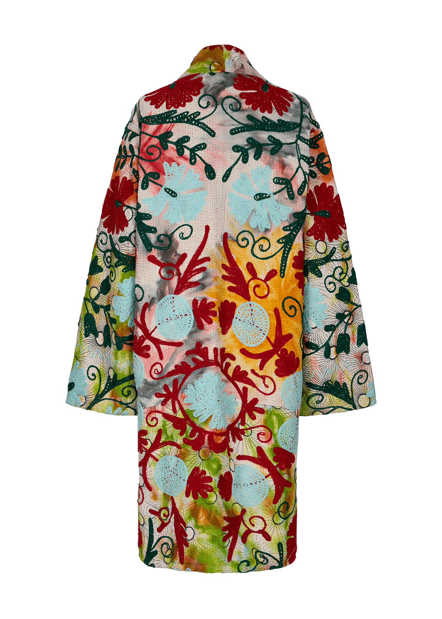 Kantha Suzani Coat (Knee Length)