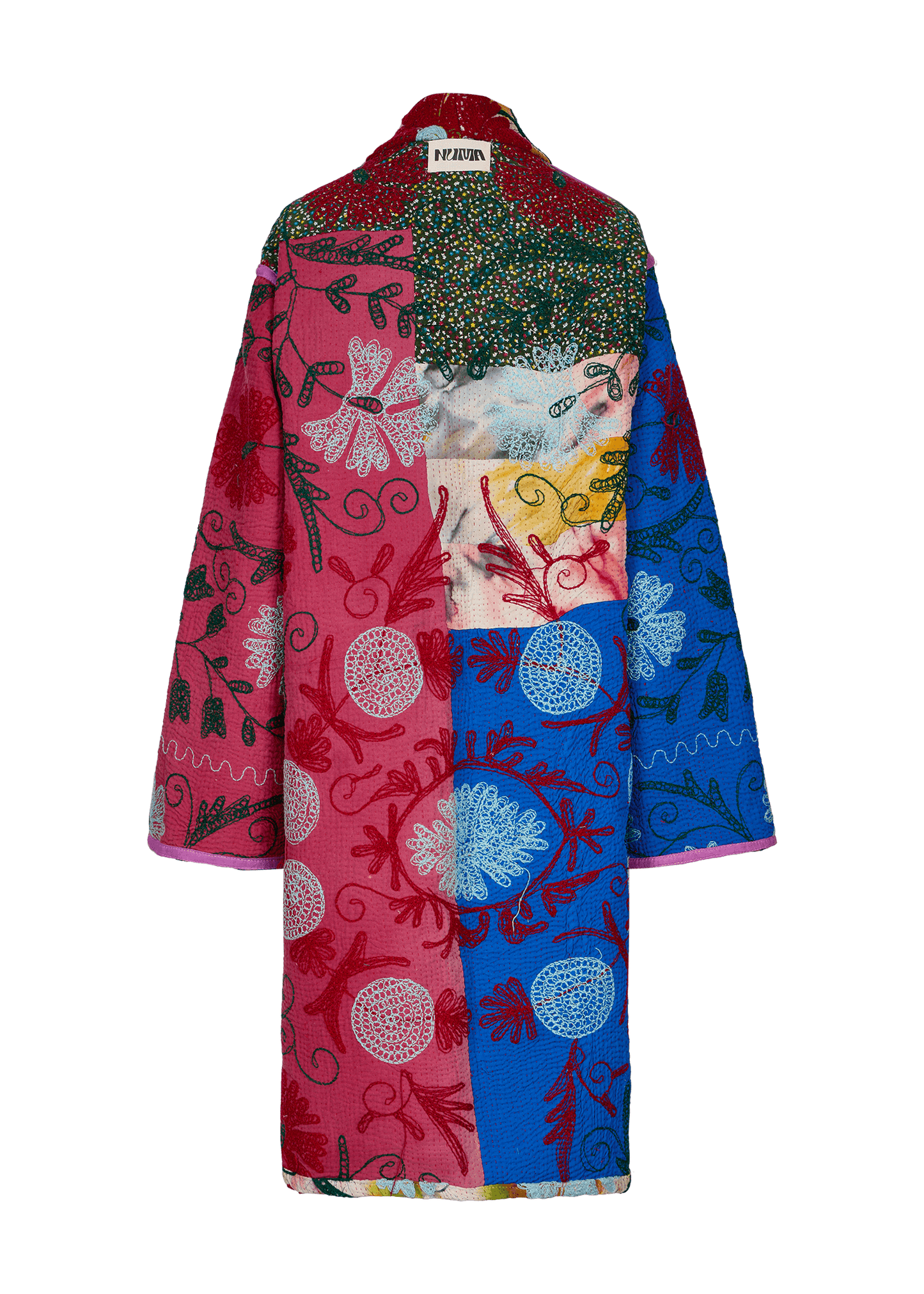 Kantha Suzani Coat (Knee Length)