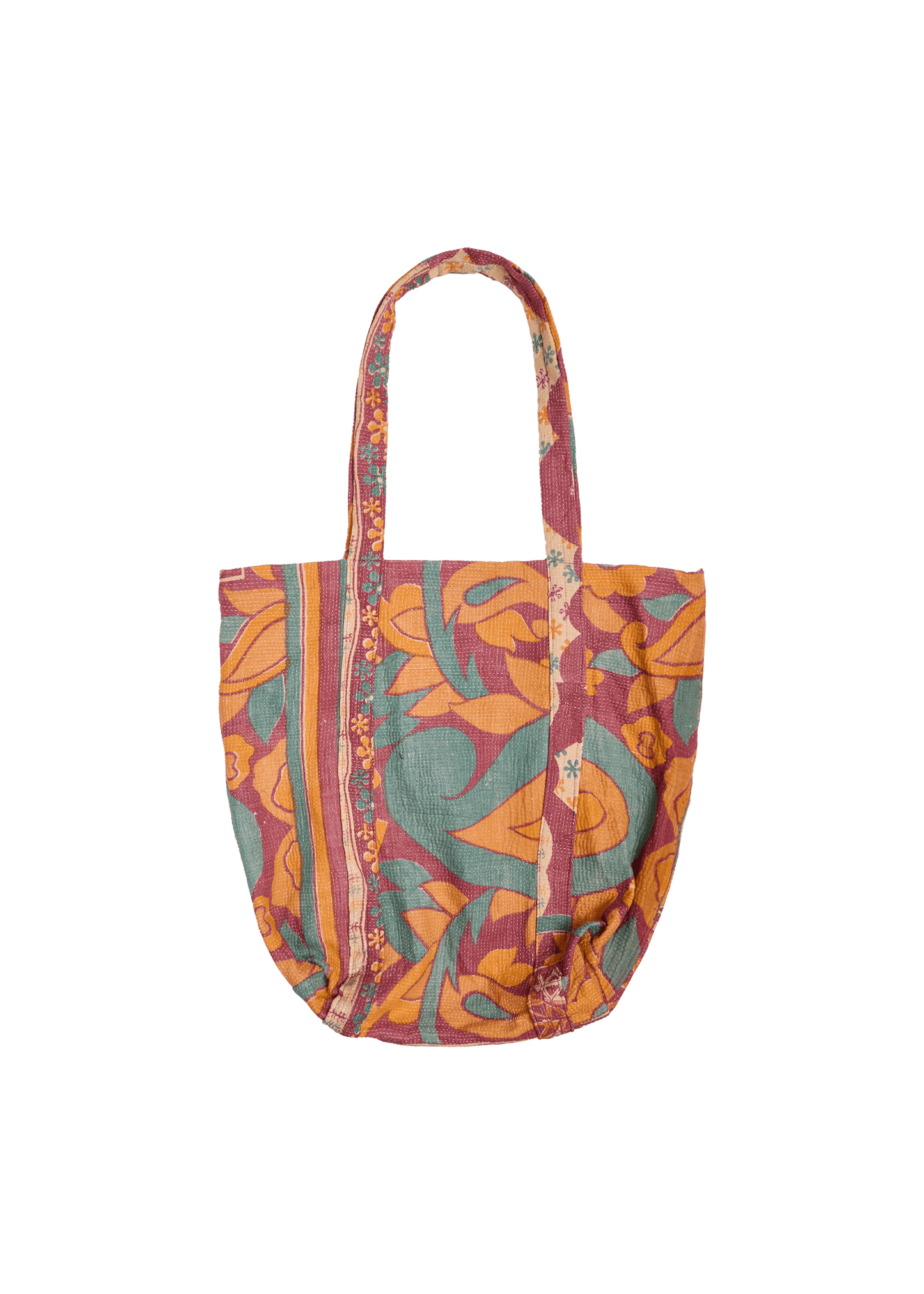 Vintage Kantha Kimono with Tote Bag