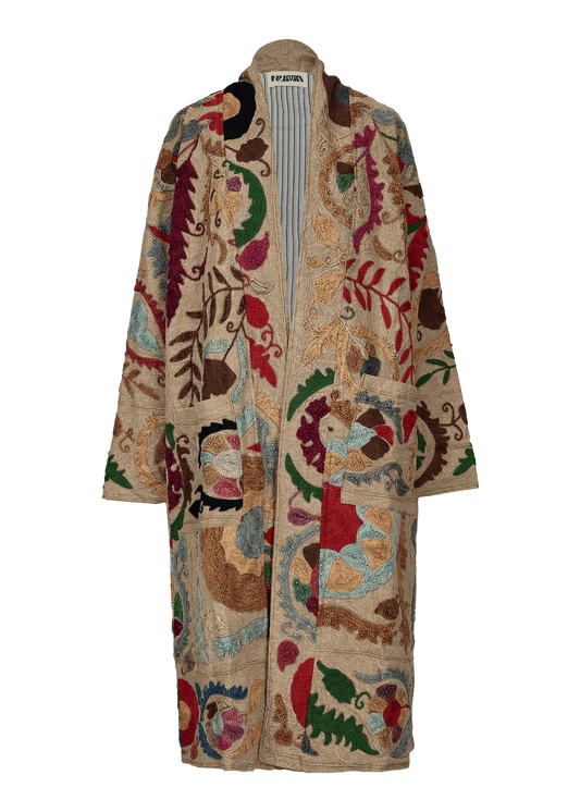 Suzani Coat (Calf Length)