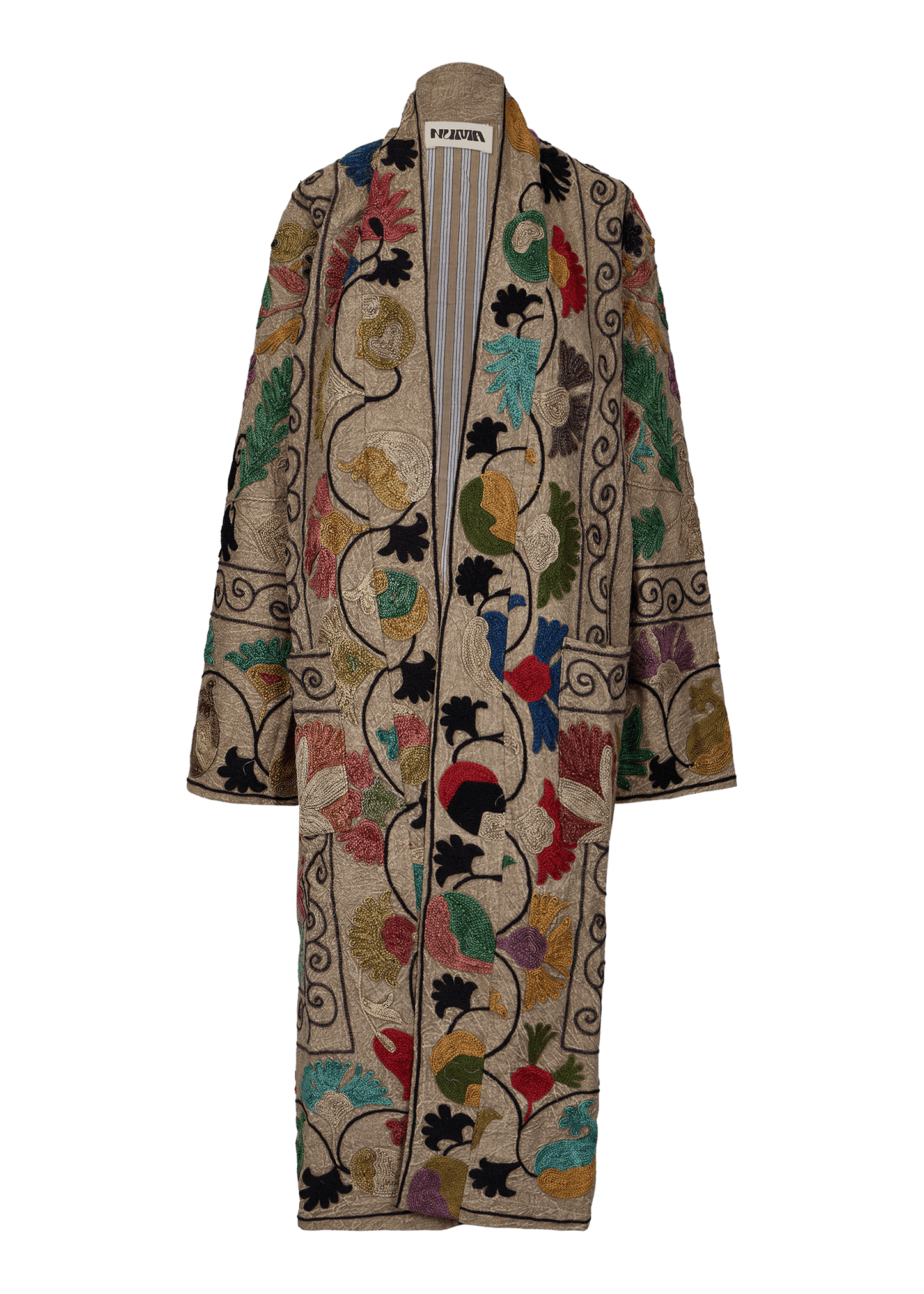 Suzani Coat (Calf Length)