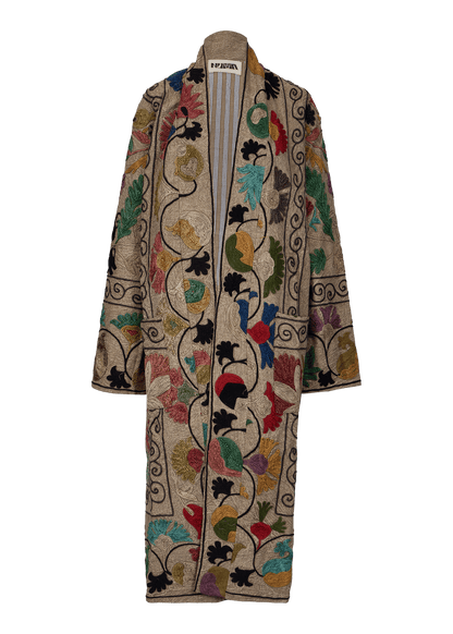 Suzani Coat (Calf Length)