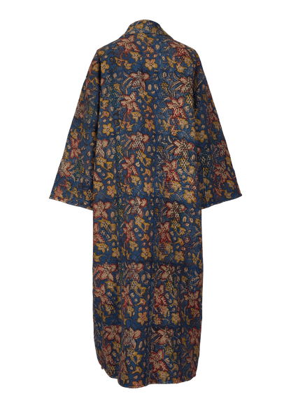 Bagru Belted Coat (Calf Length)