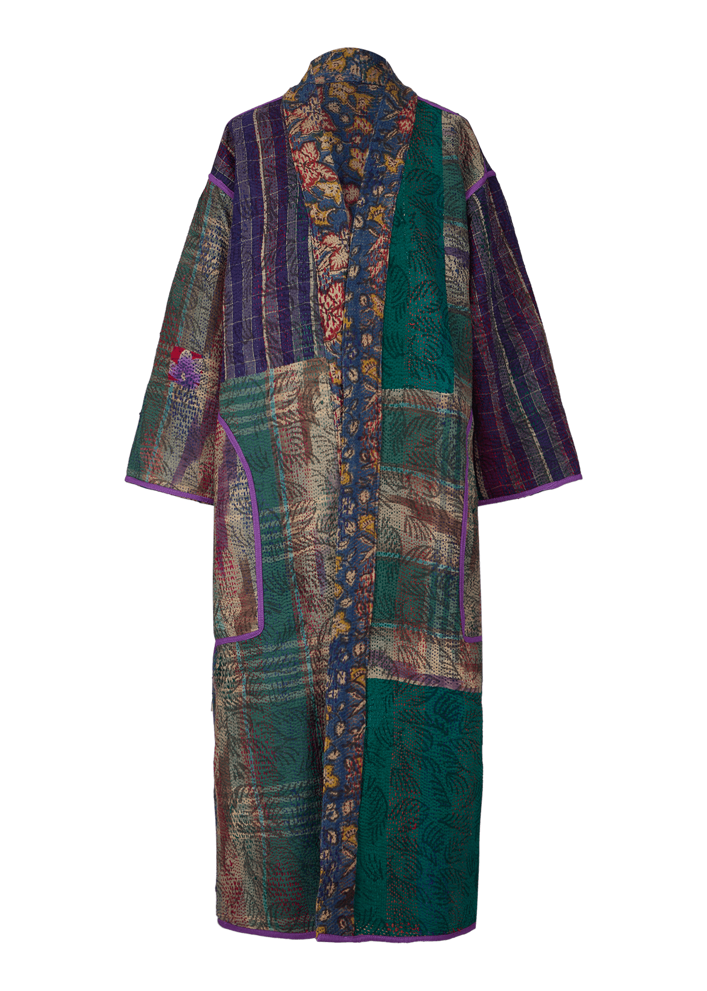 Bagru Belted Coat (Calf Length)