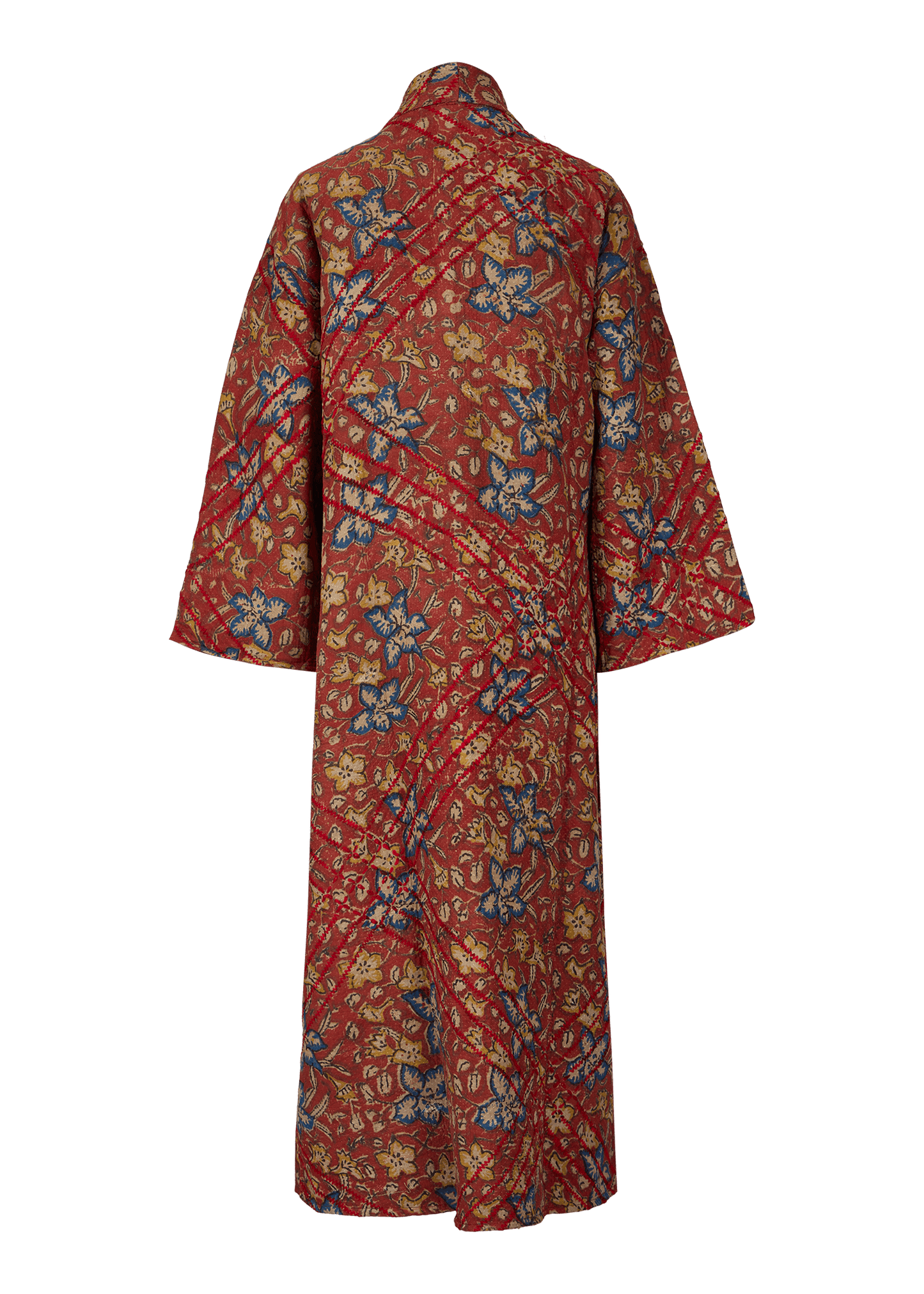 Bagru Belted Coat (Calf Length)