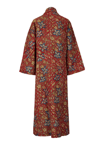 Bagru Belted Coat (Calf Length)