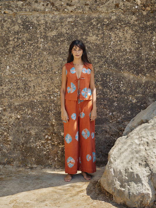 The Shibori Fire Top