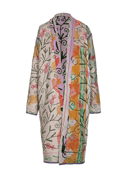 Kantha Suzani Coat (Knee Length)