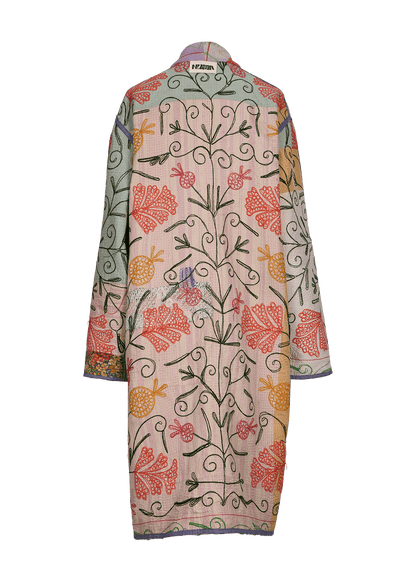 Kantha Suzani Coat (Knee Length)