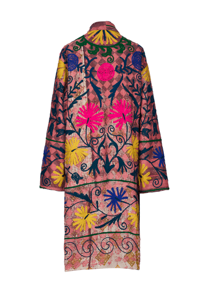 Kantha Suzani Coat (Knee Length)