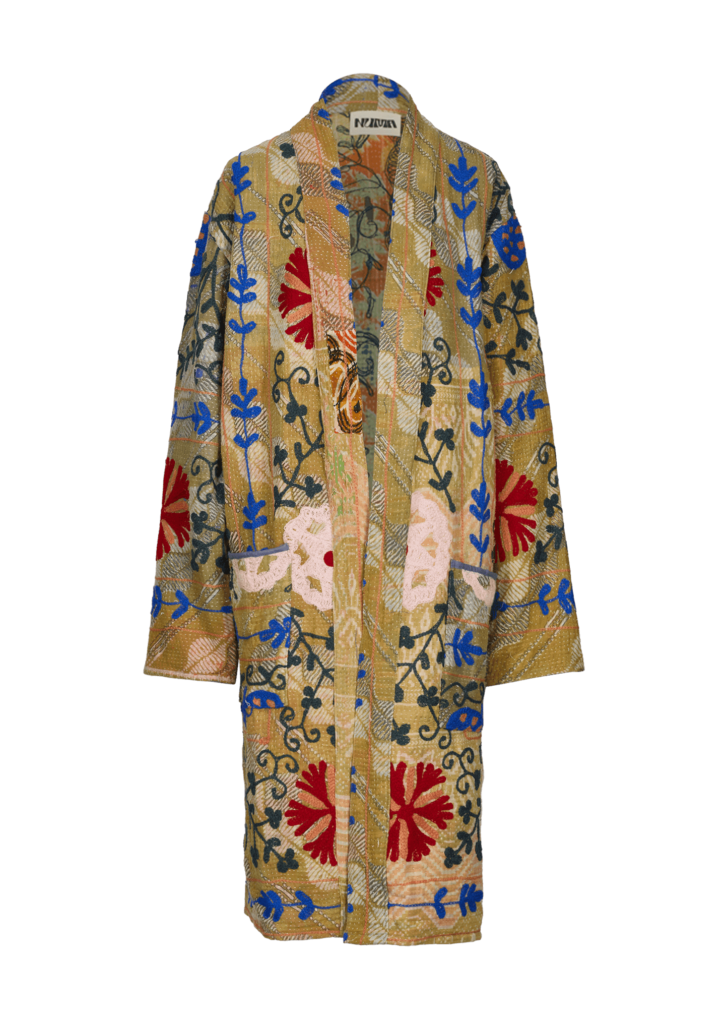 Kantha Suzani Coat (Knee Length)