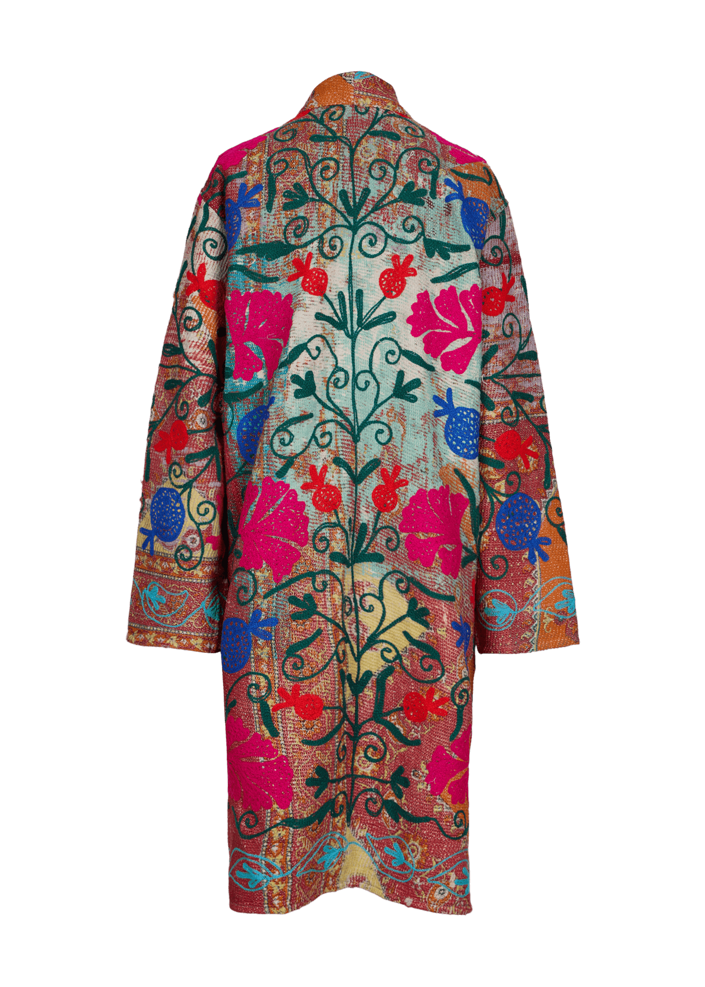 Kantha Suzani Coat (Knee Length)