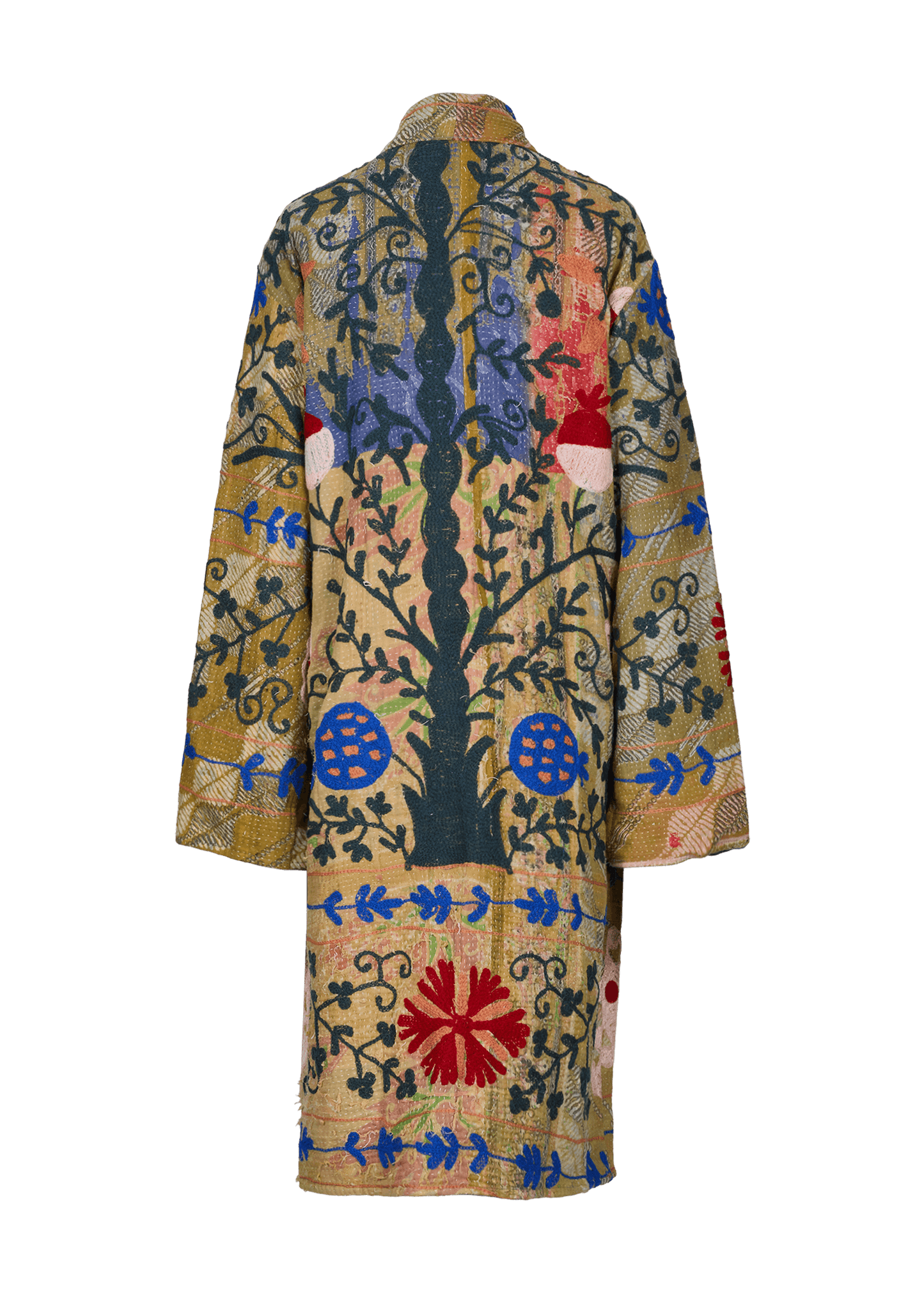 Kantha Suzani Coat (Knee Length)