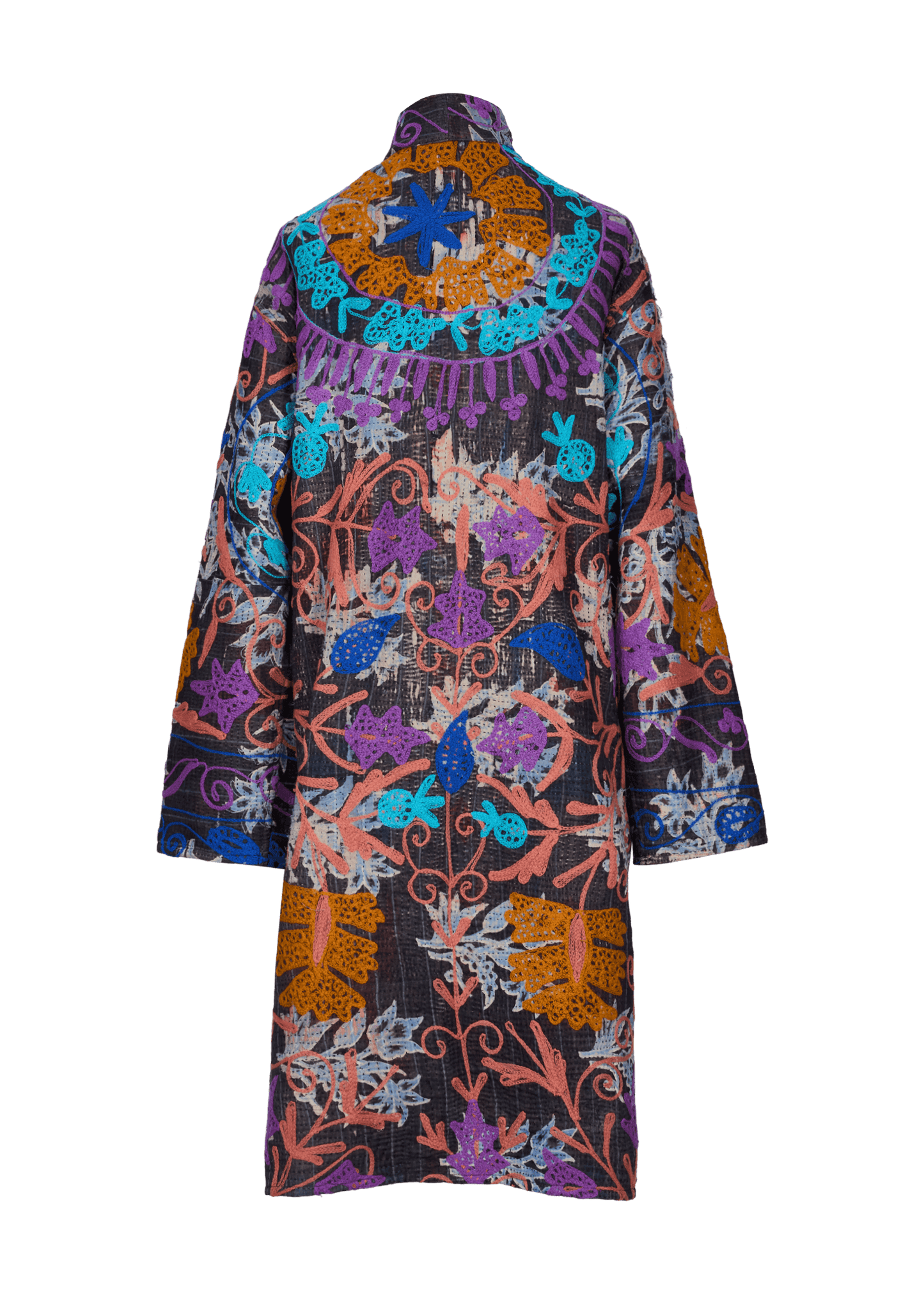 Kantha Suzani Coat (Knee Length)