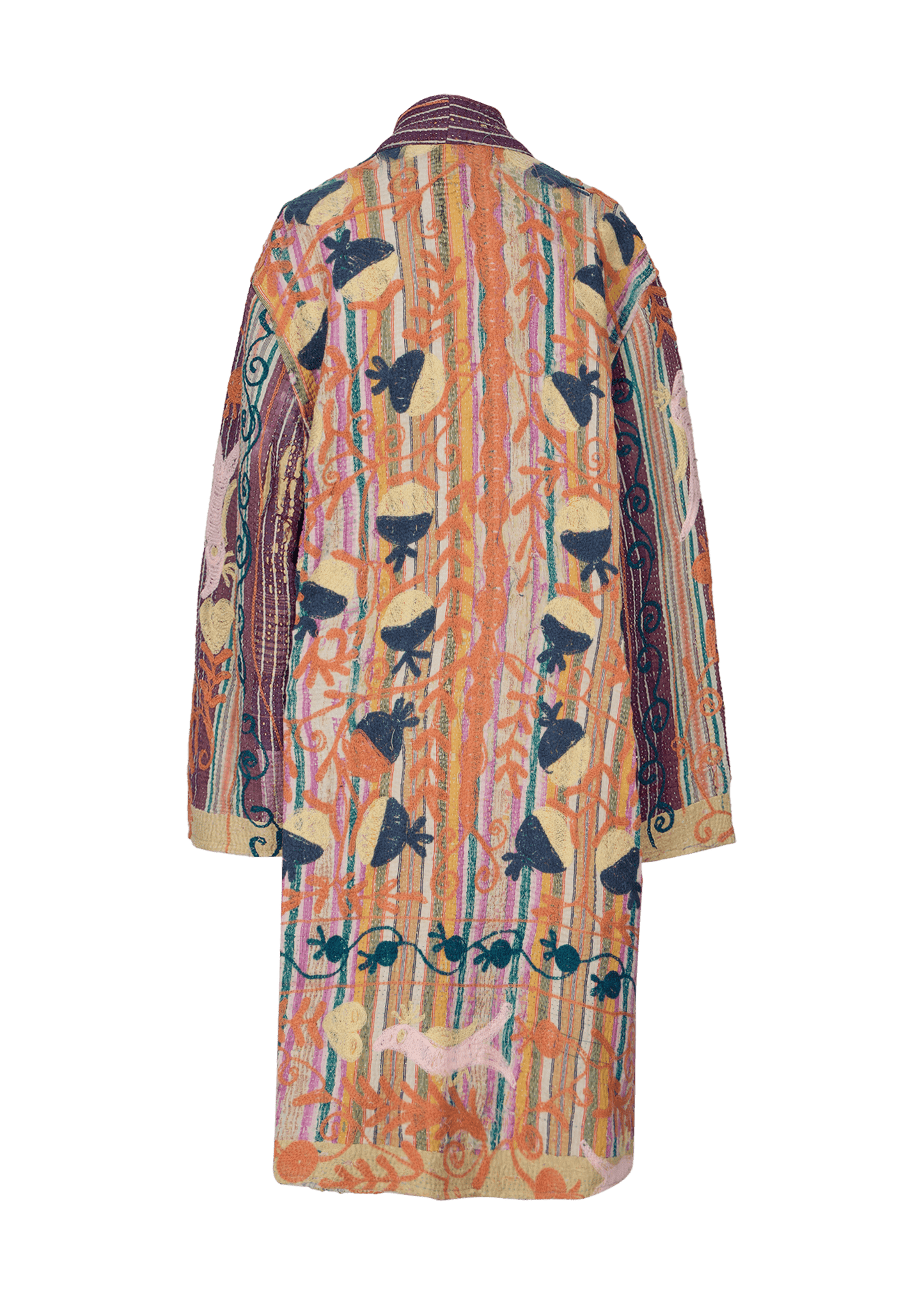 Kantha Suzani Coat (Knee Length)