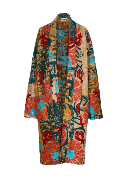 Kantha Suzani Coat (Knee Length)