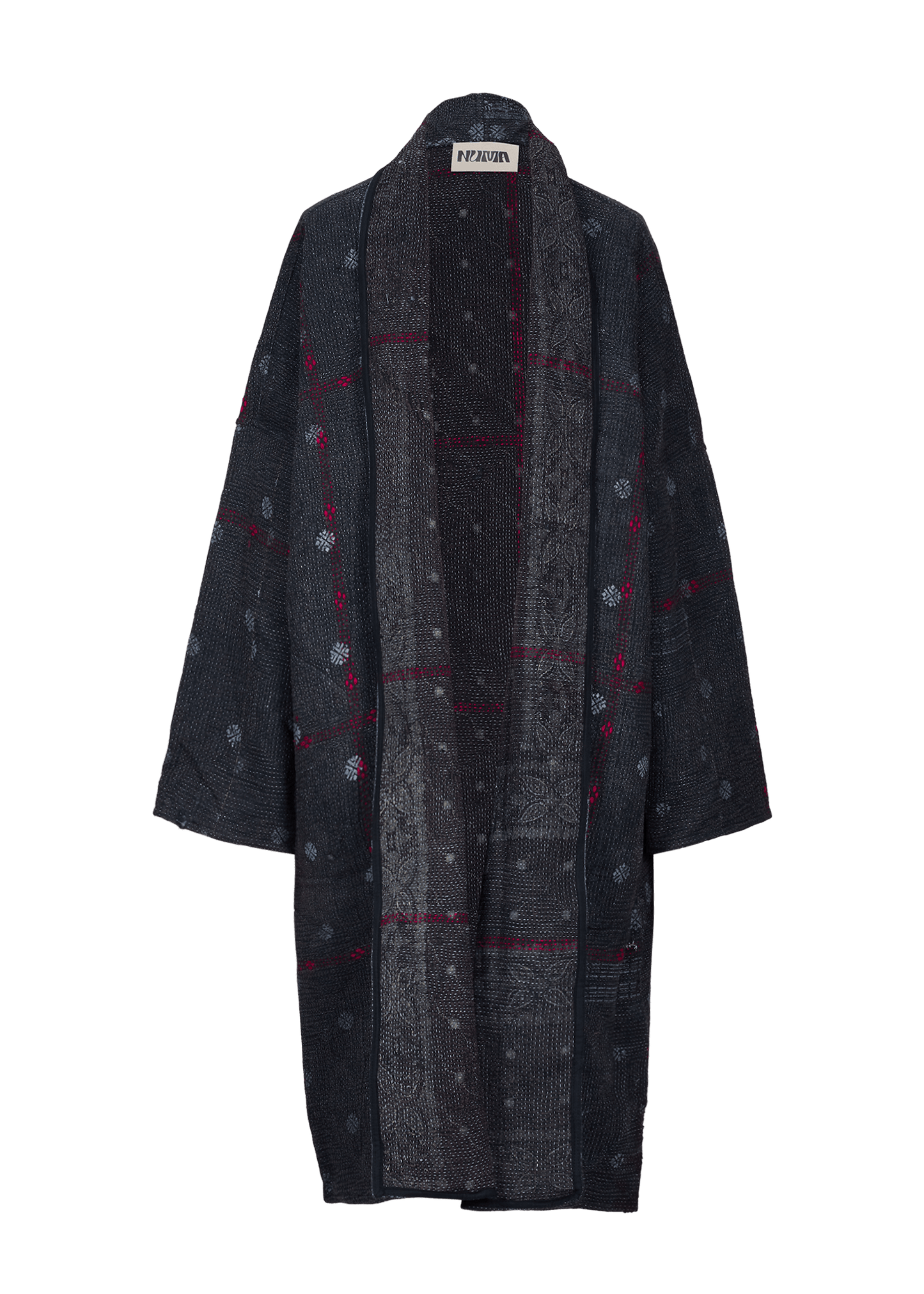 Vintage Kantha Coat (Calf Length)