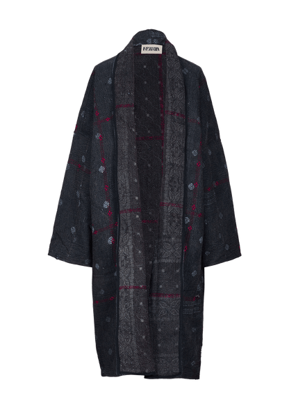 Vintage Kantha Coat (Calf Length)