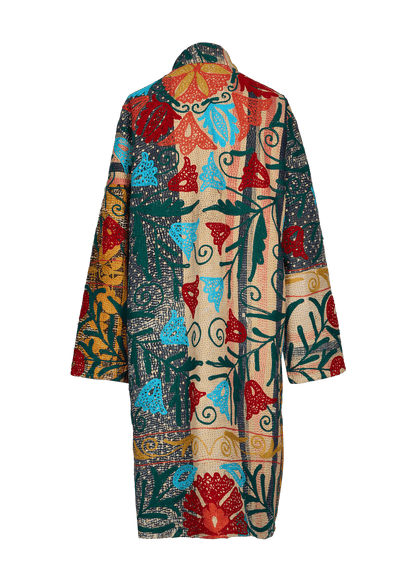 Kantha Suzani Coat (Knee Length)